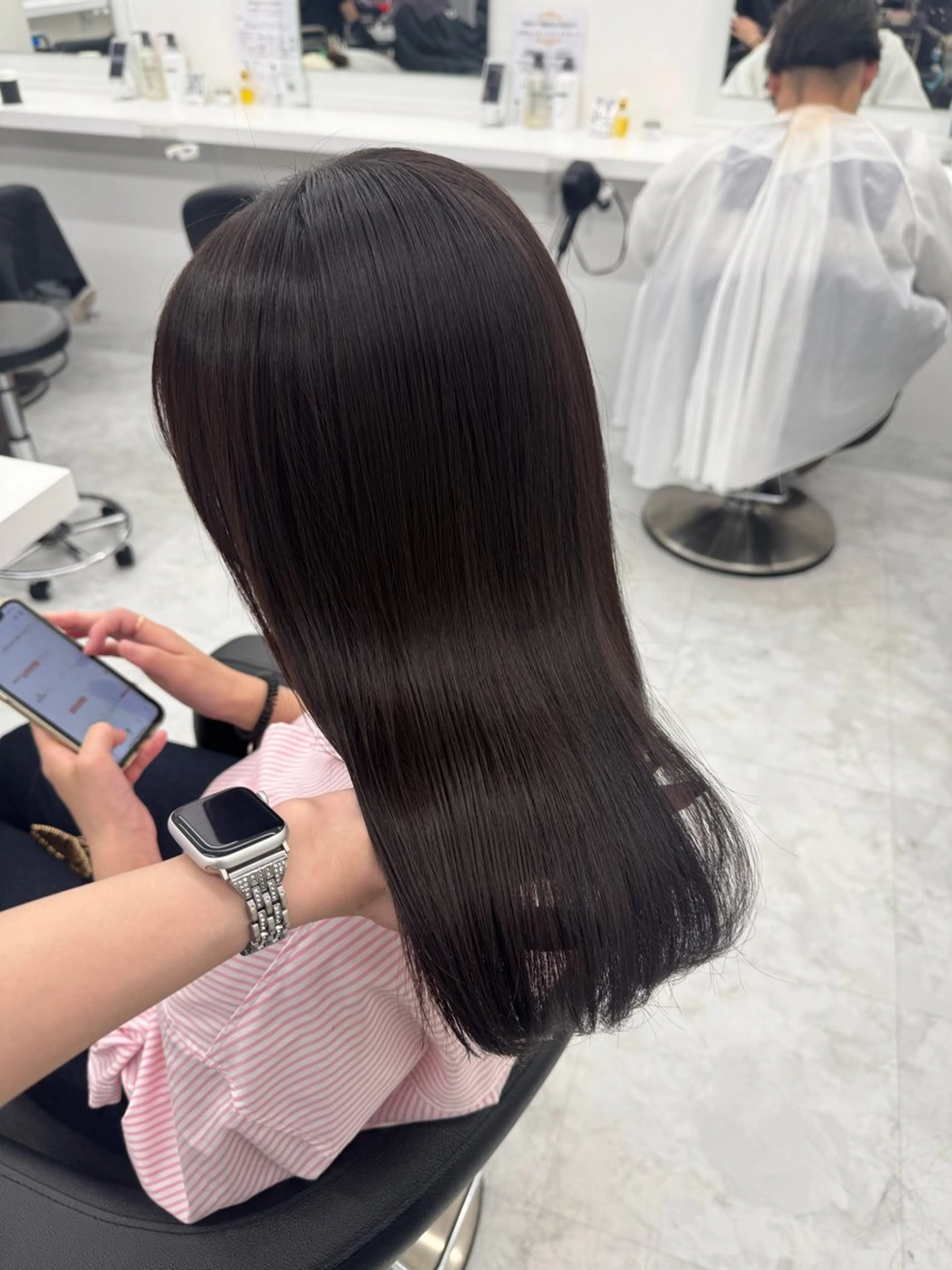 セミロング カラー ヘアカラー 💖透明感カラー＆暗 髪専門💖Akariのヘアスタイル