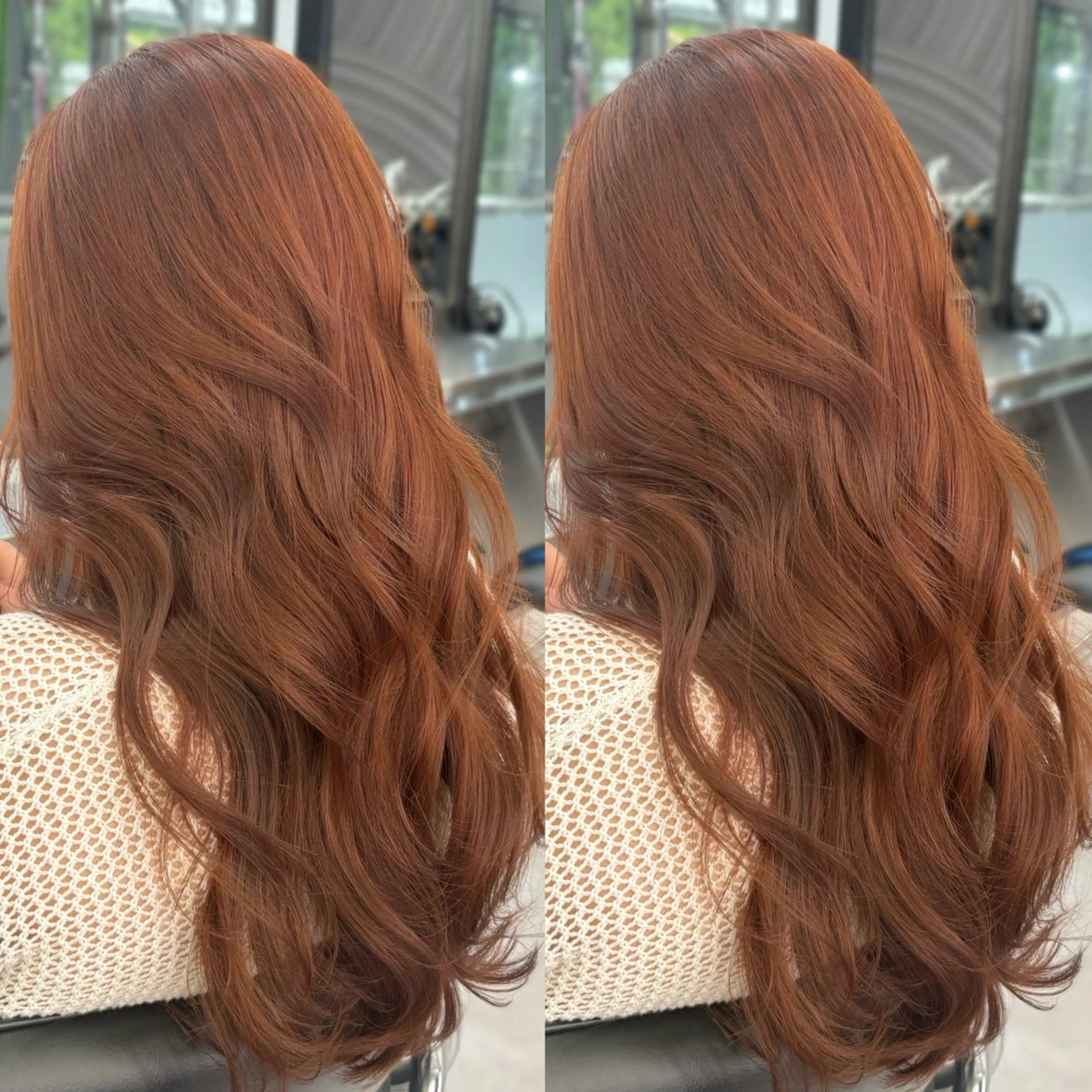 ロング カラー 髪質改善/赤み消し ブリーチなし心斎橋のヘアスタイル