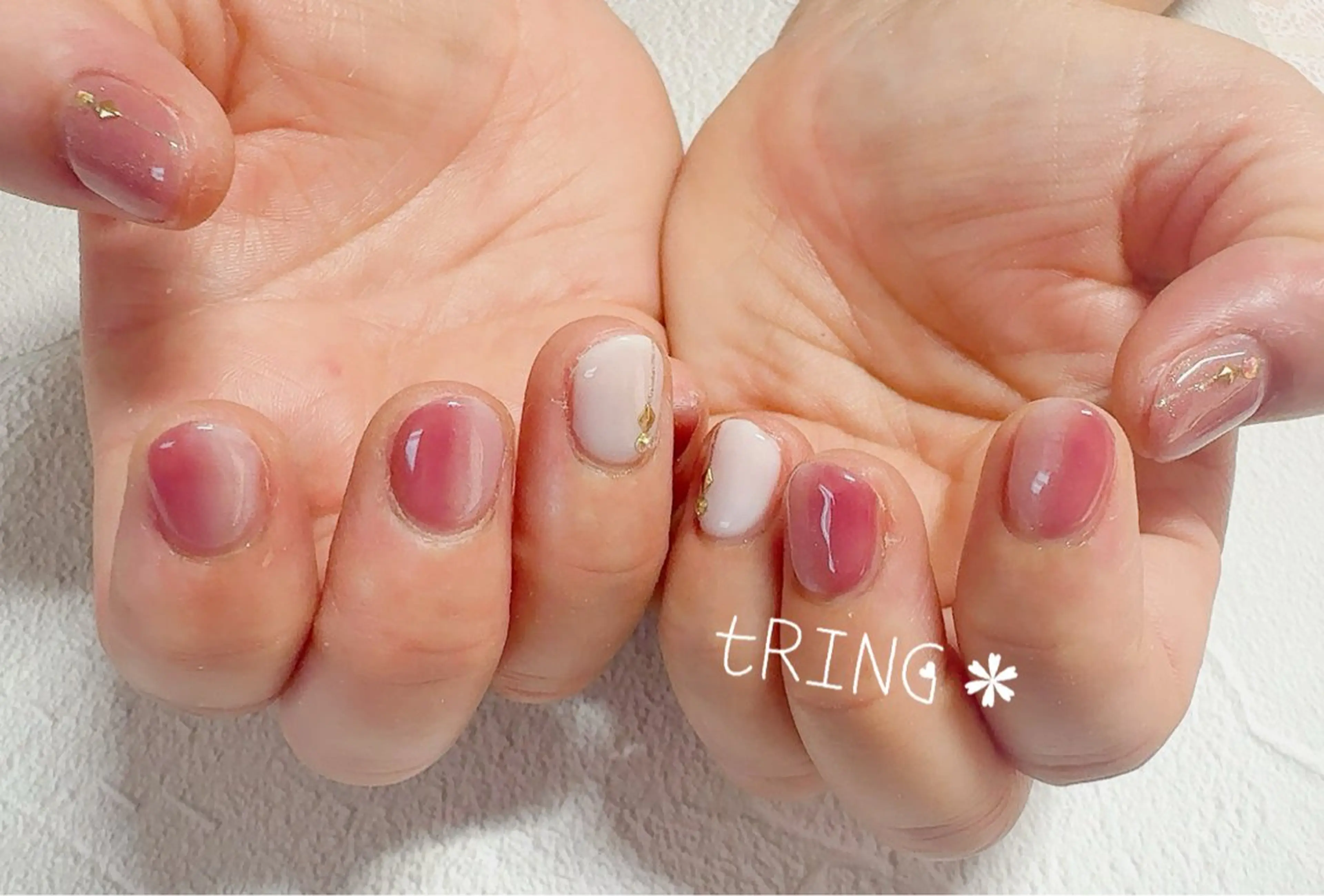 ネイル ハンドネイル tRING＊ しいの木台のネイルデザイン