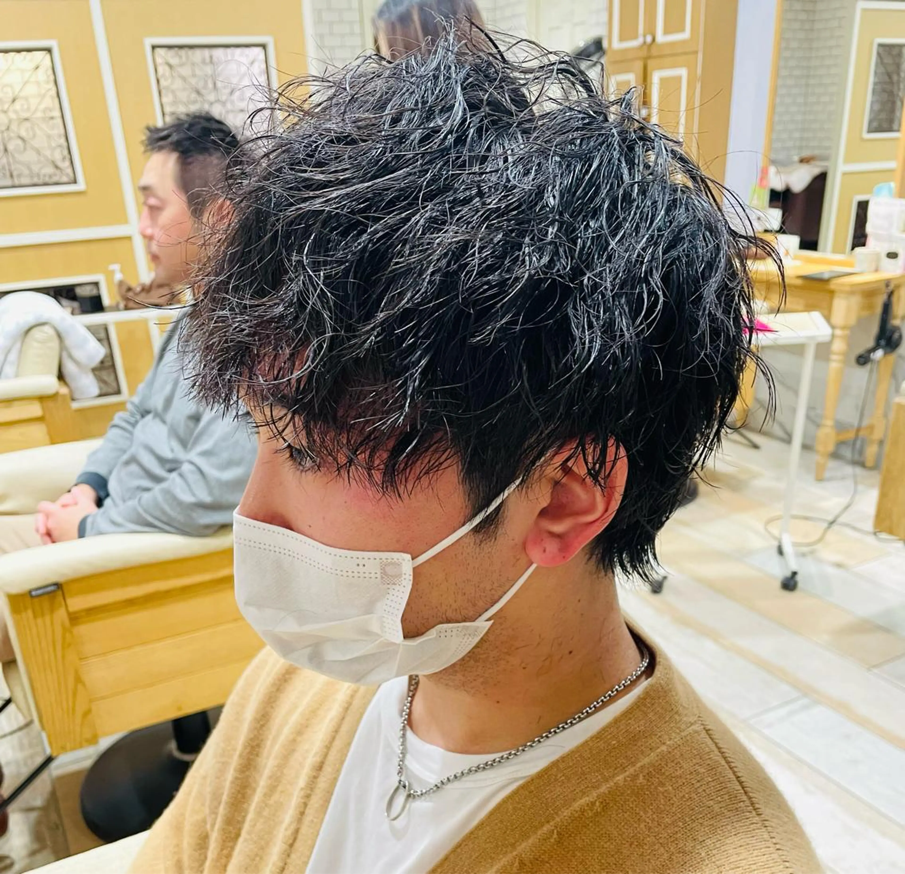パーマ メンズ カット パーマ すげ さやかのヘアスタイル