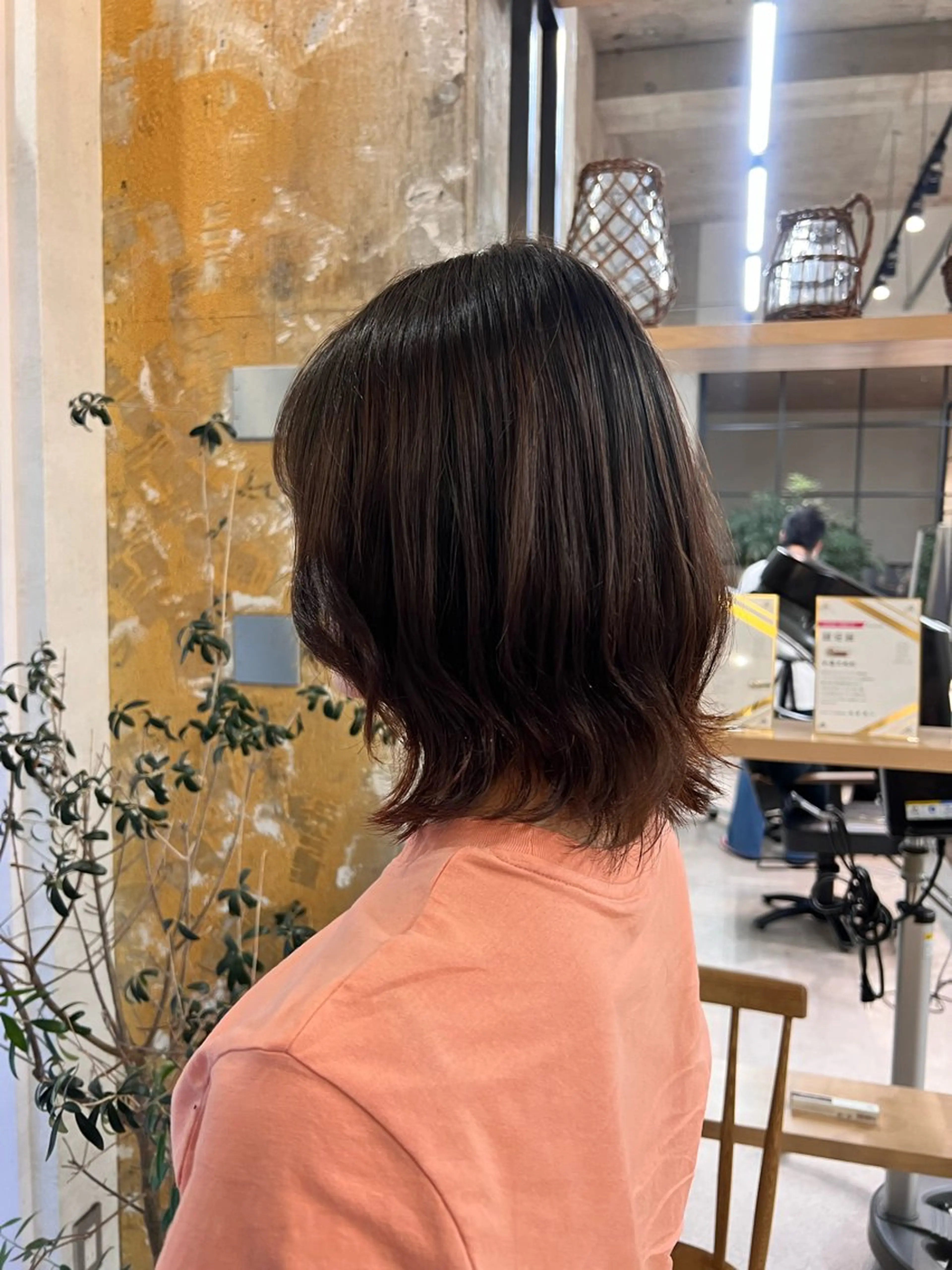 ミディアム 縮毛矯正 ブリーチカラー 〻髪質改善〻アレンジのヘアスタイル