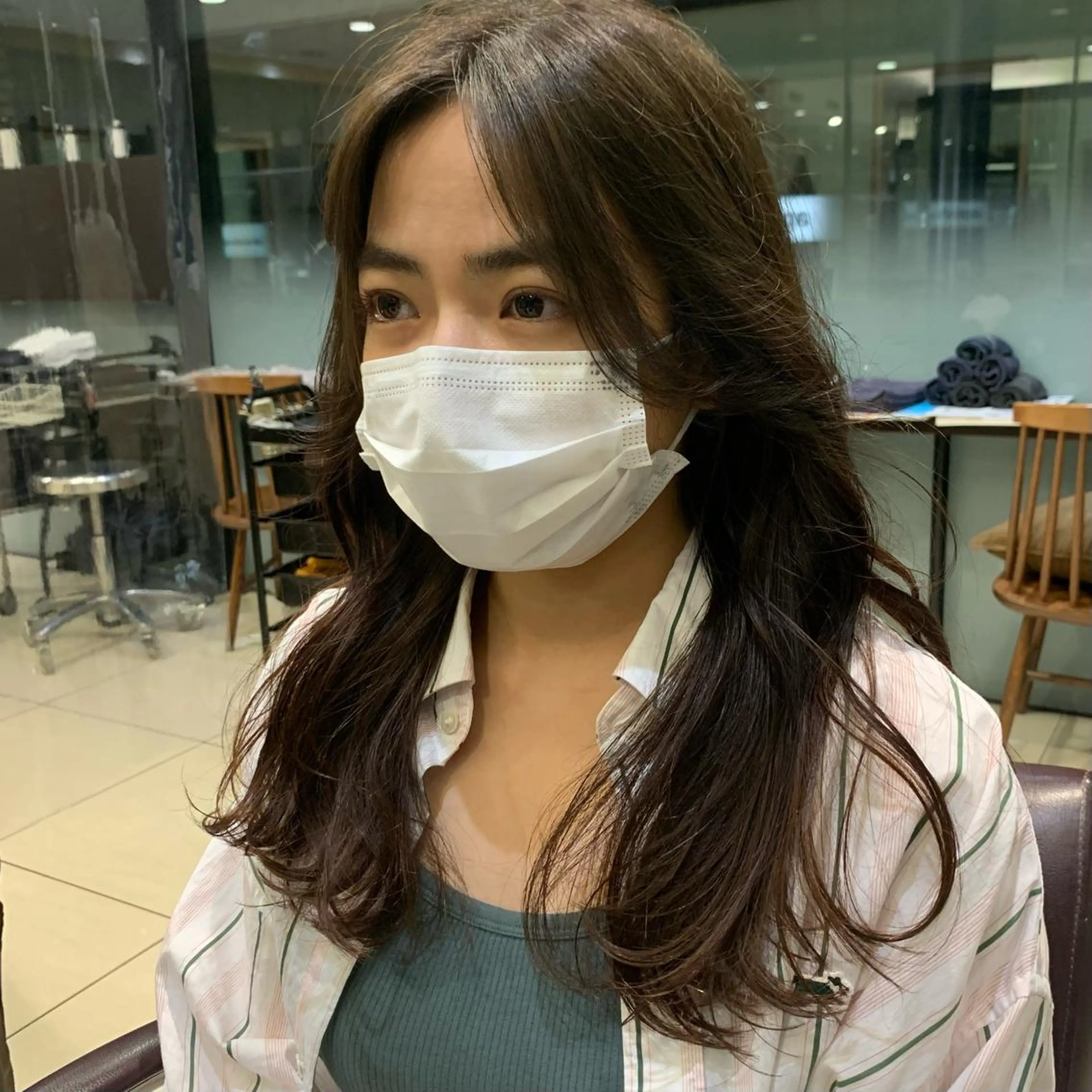 ロング タンバルモリパーマ 礒井メンキのヘアスタイル