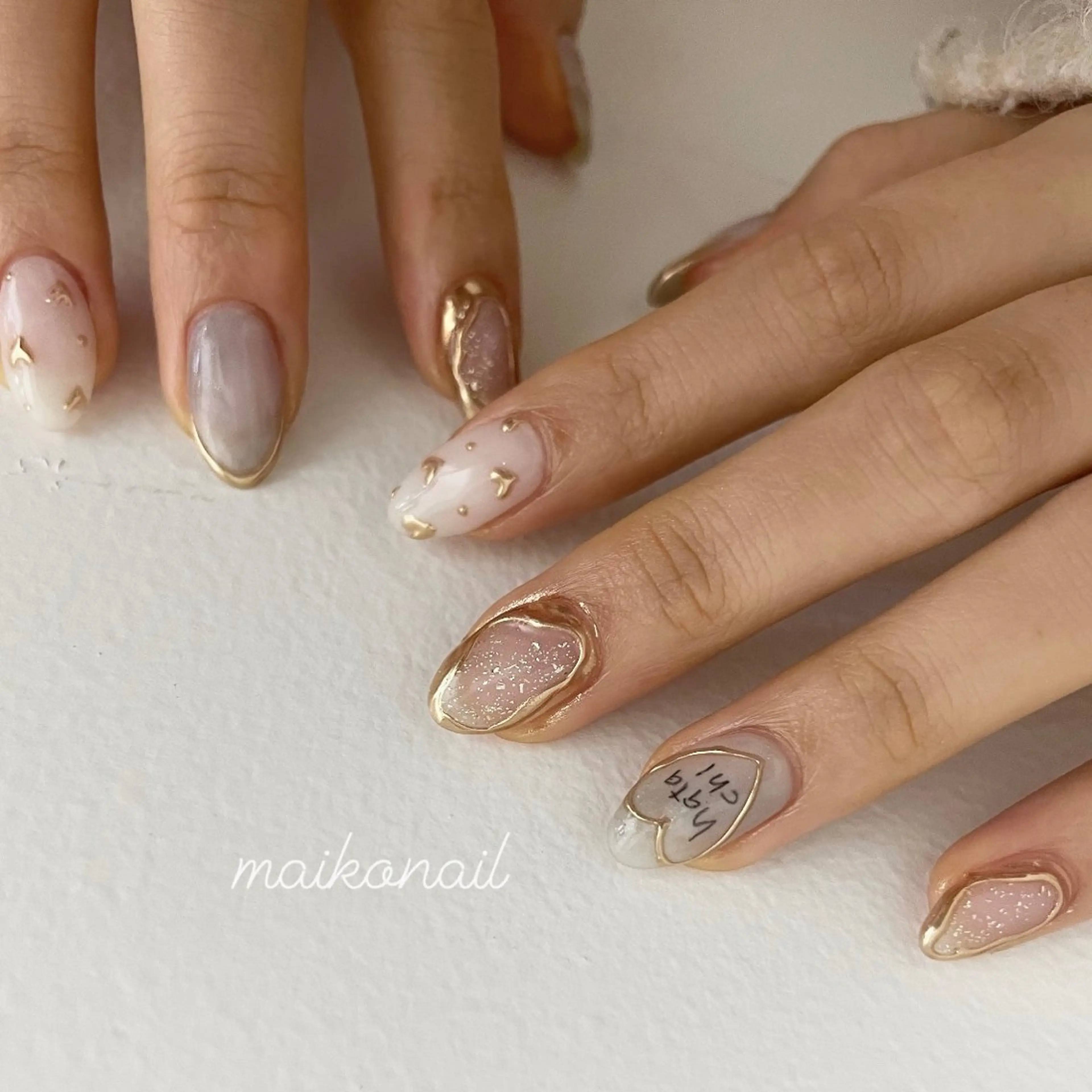 ネイル ハンドネイル 【淡色color/ nail】maikoのネイルデザイン