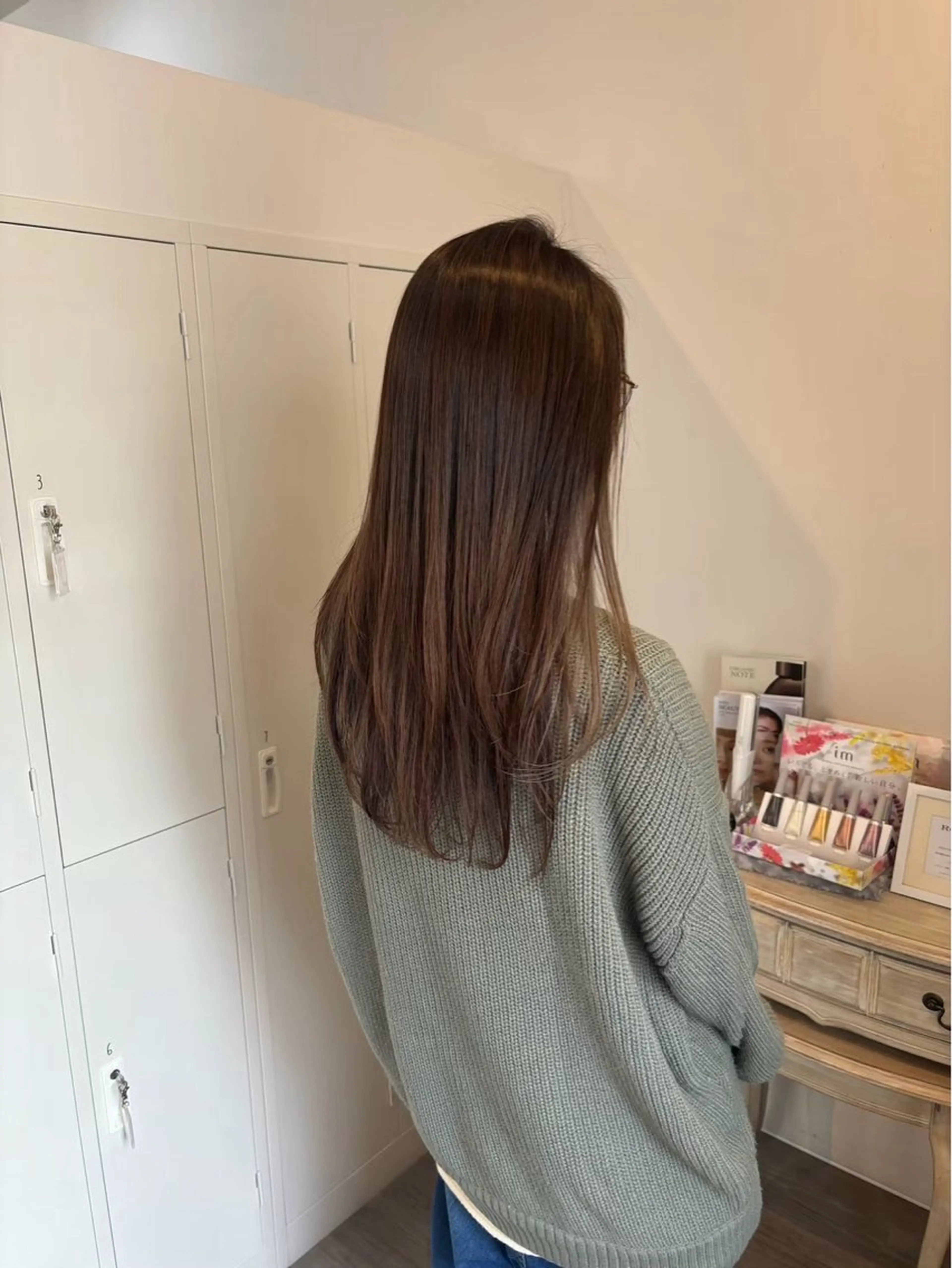 ロング カット 縮毛矯正 トリートメント ROCCA hair HARU🩵のヘアスタイル