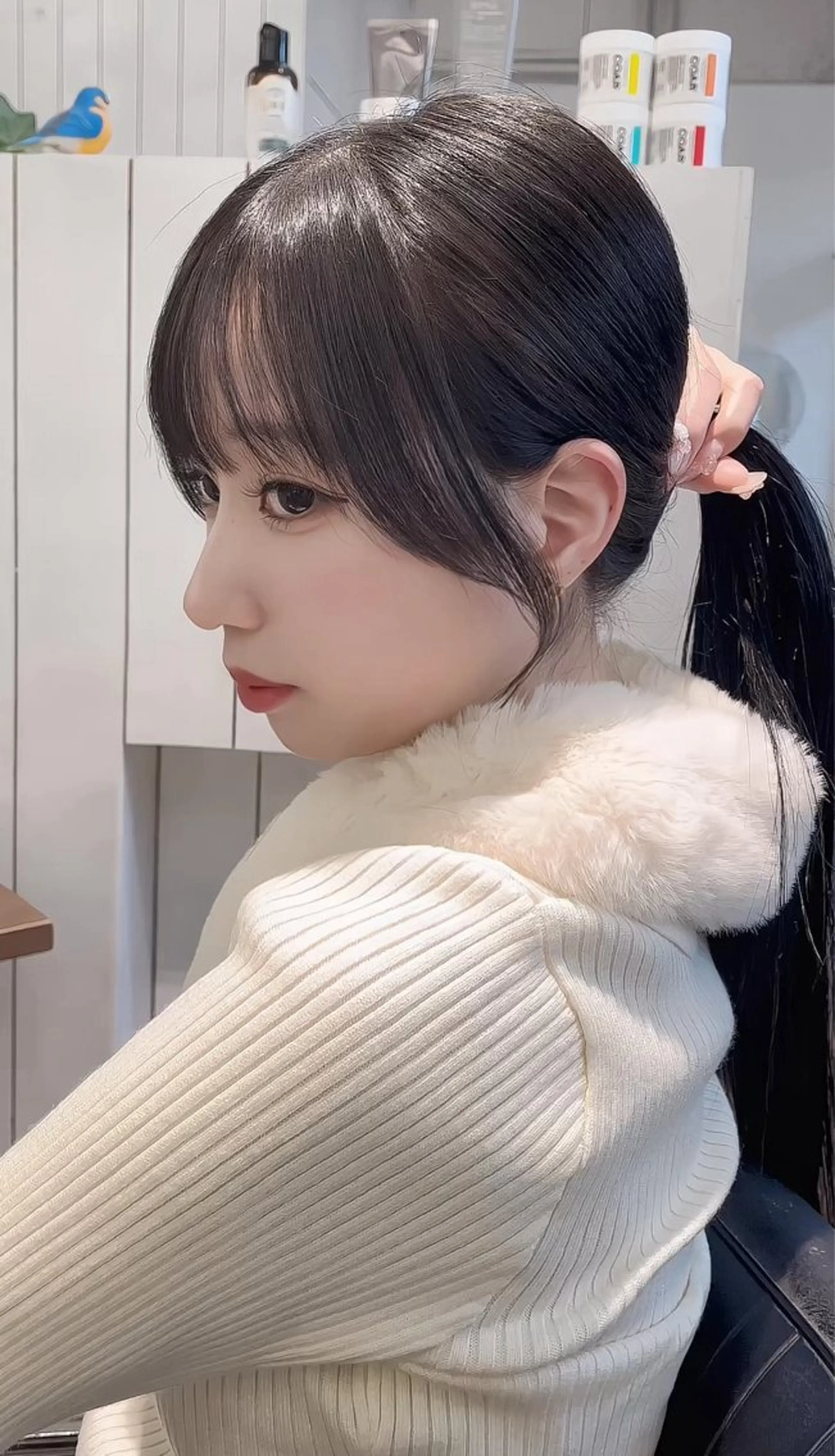 ロング カット 梅林 都羽のヘアスタイル