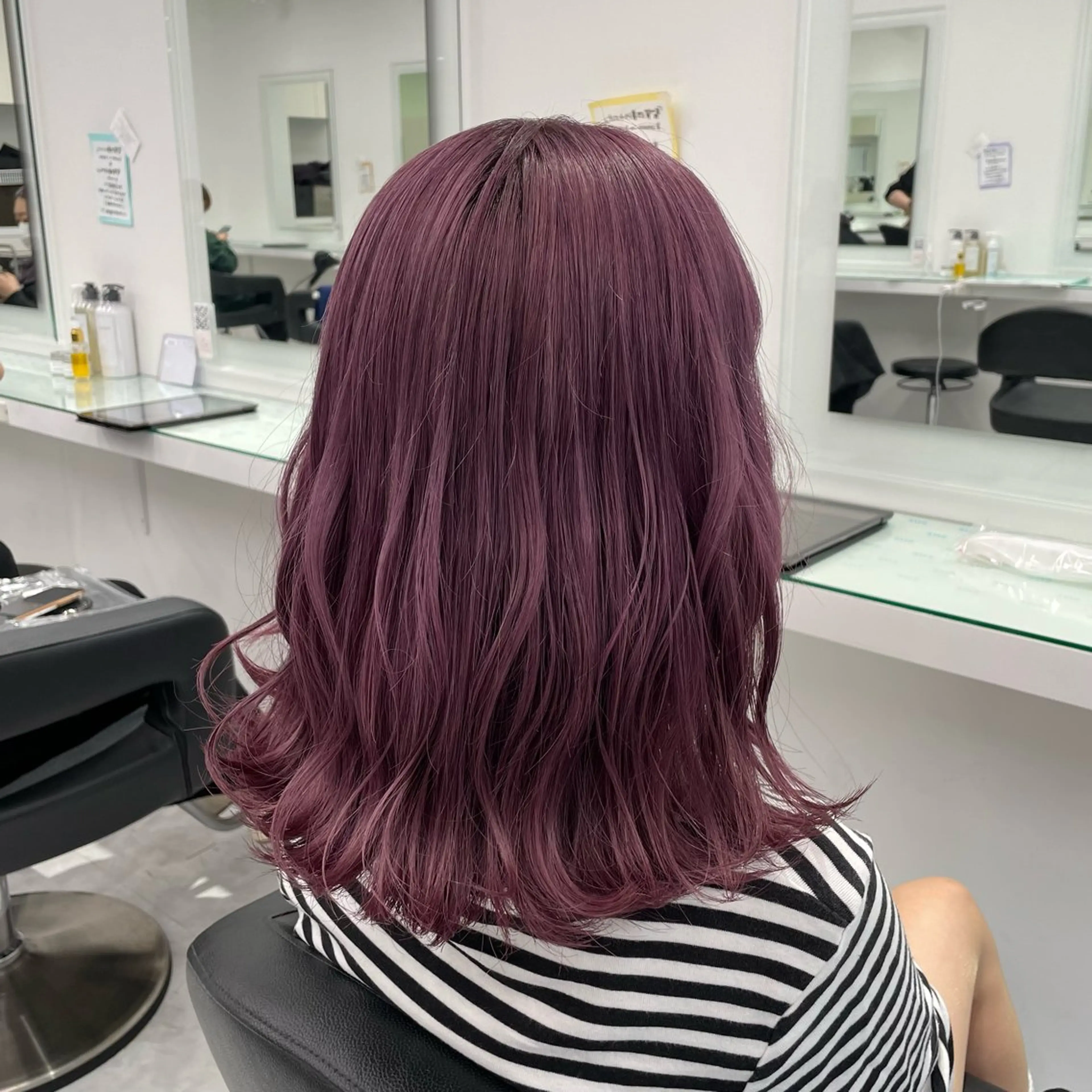 セミロング カラー ヘアカラー トリートメント ヘッドスパ ヘアセット ハイトーン🌈メンズ カット♡Machanのヘアスタイル