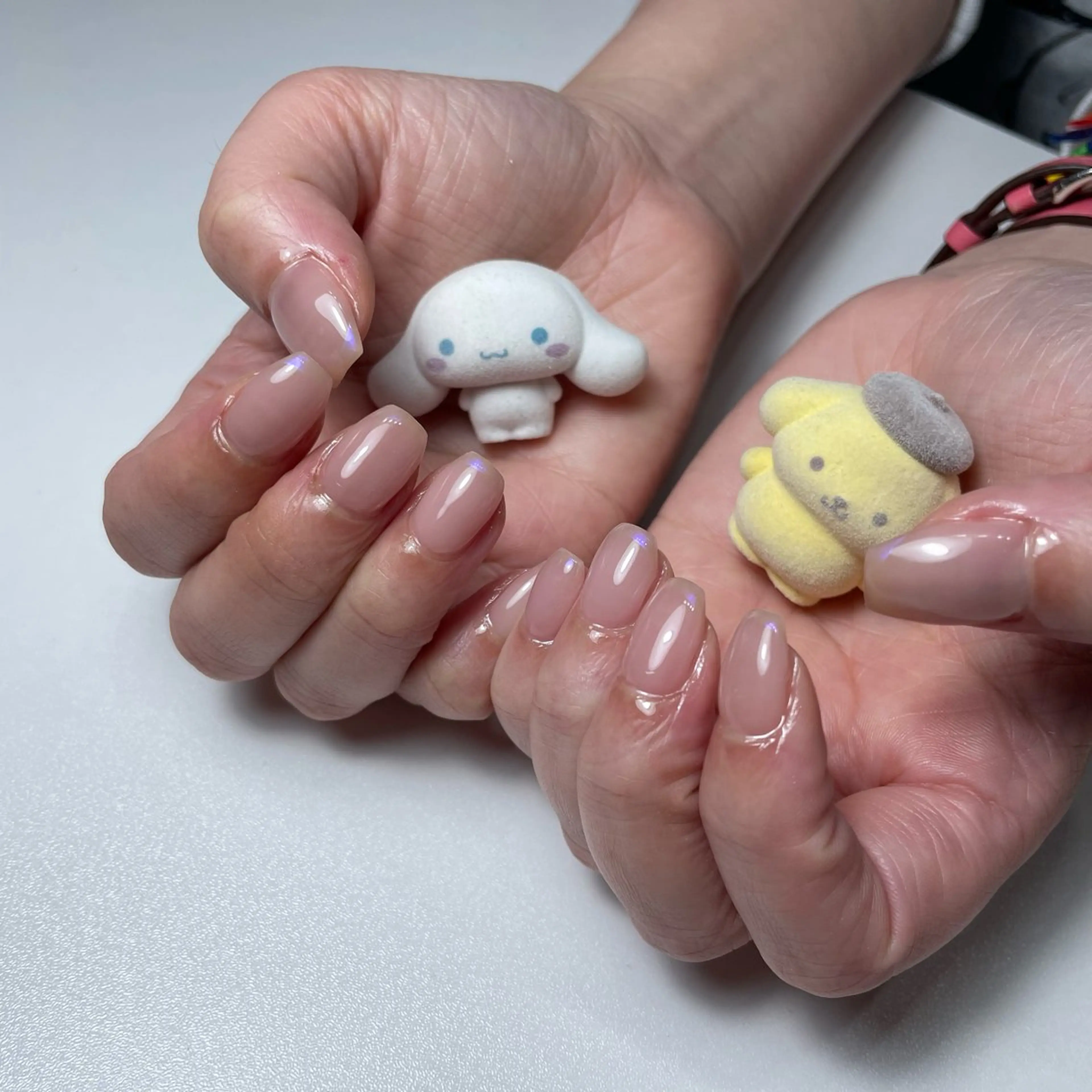 ネイル チークネイル フラッシュネイル ジェルネイル ハート ラメ(グリッター) ハンドネイル Sugar. ひかり໒꒱˚.*のネイルデザイン
