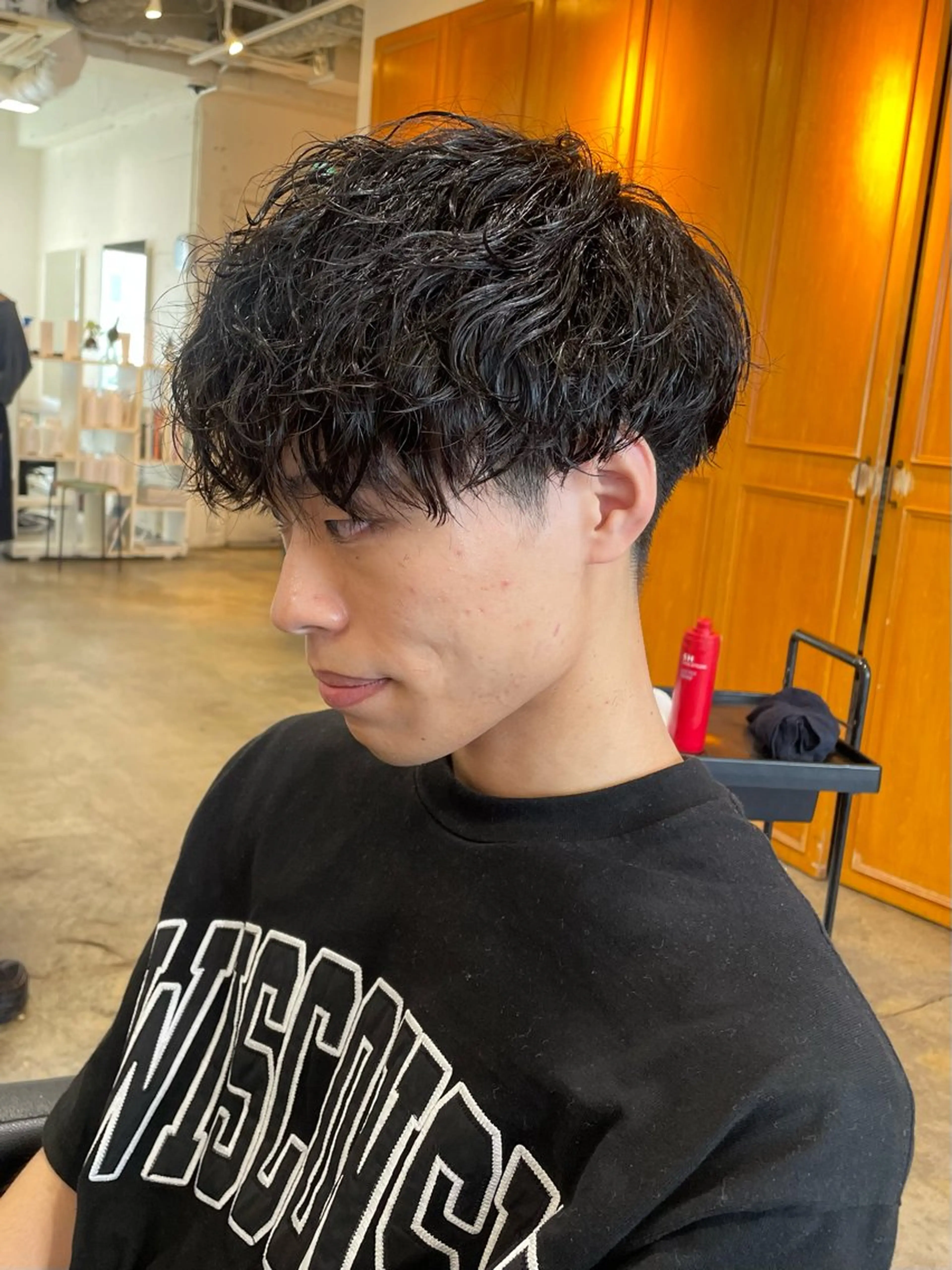 パーマ メンズ RIN／韓国ヘア レイヤーカットのヘアスタイル