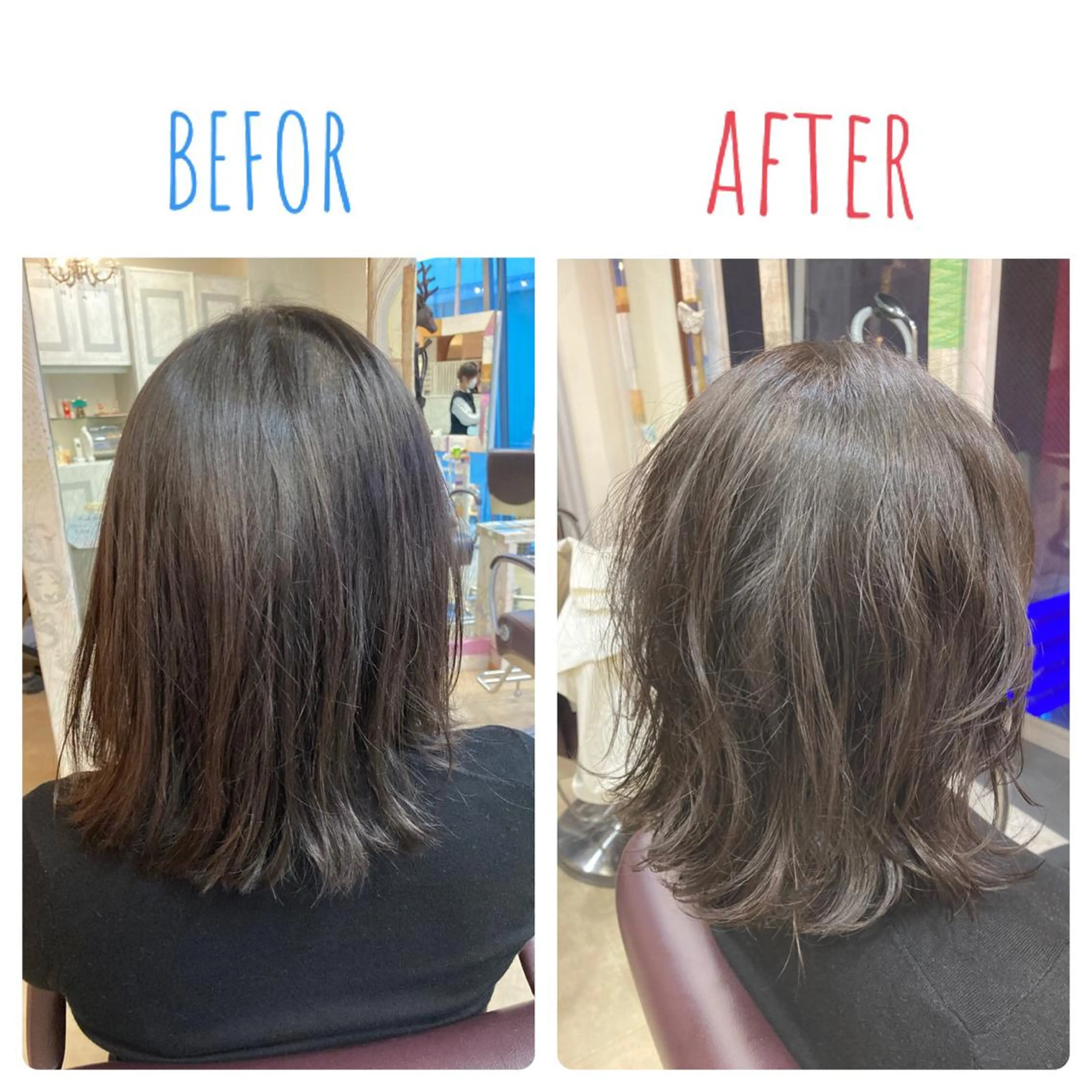 セミロング カット ヘッドスパ GOSSIP所属・GOSSIP信国 瑞絵のヘアスタイル