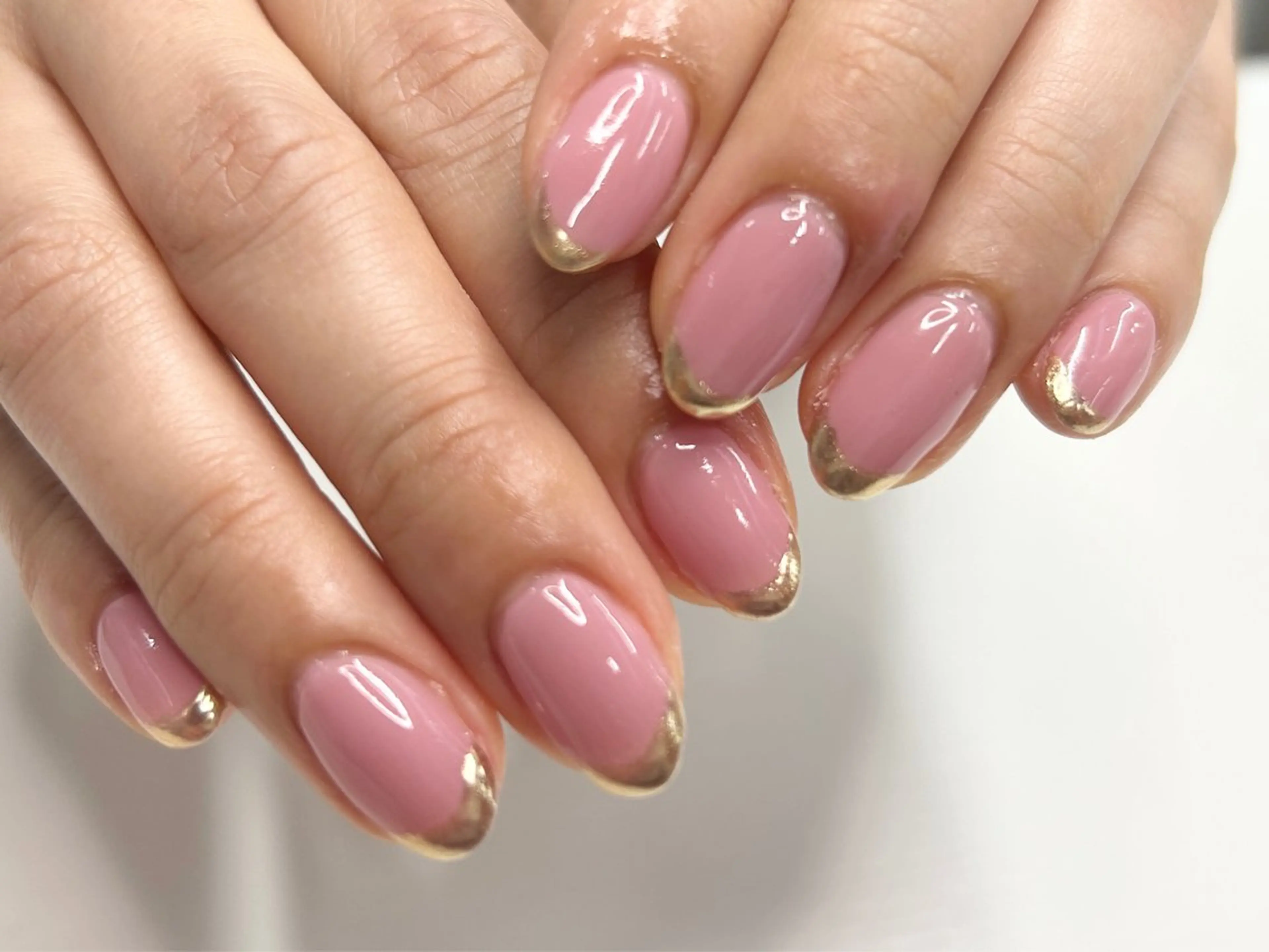 ネイル 桜ネイル フレンチネイル ミラーネイル オフィスネイル シンプルネイル ハンドネイル Forca total studio所属・Forca Airaのネイルデザイン