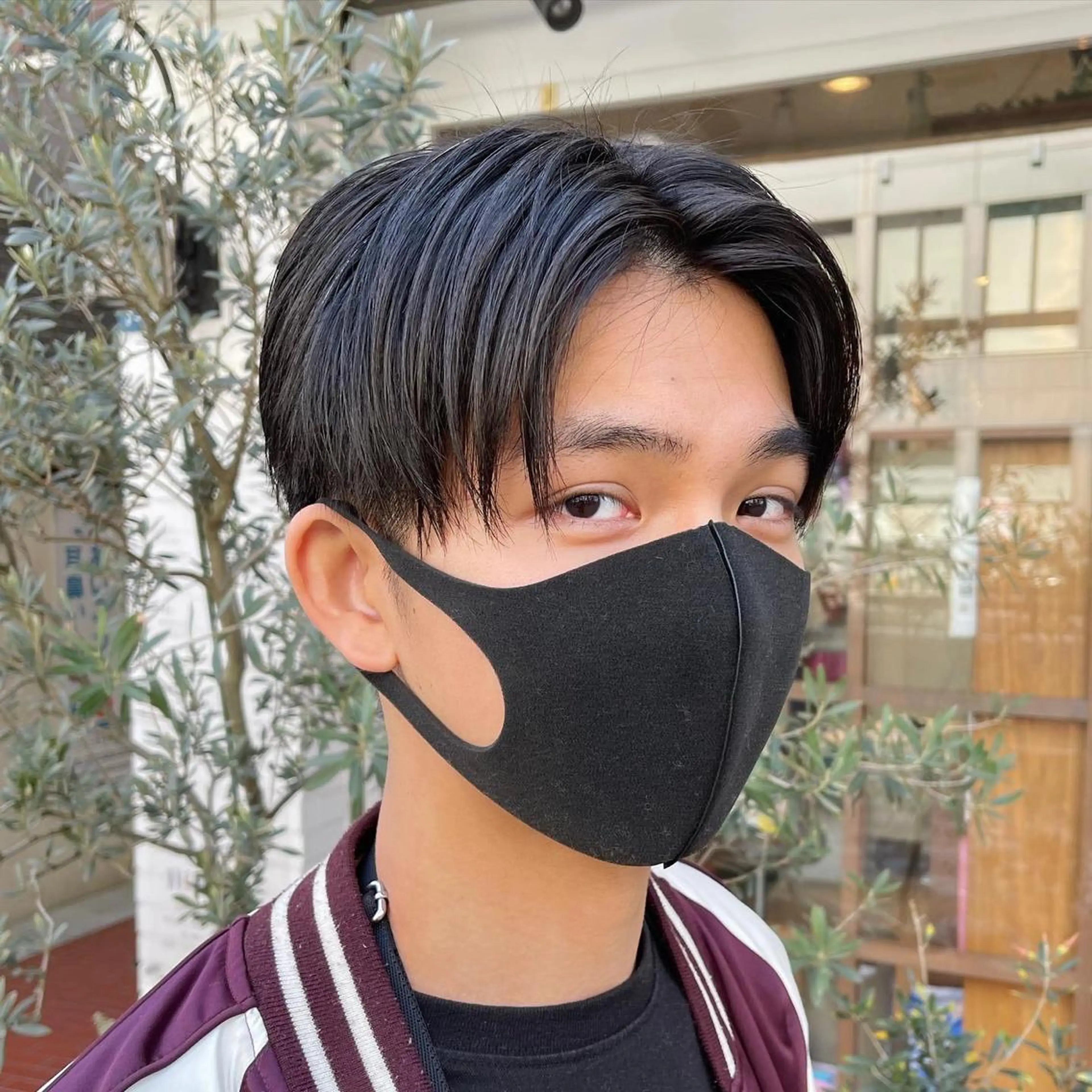 ショート メンズ センターパート カット 船橋🔸髪質改善 🔸艶髪カラー/蓮のヘアスタイル