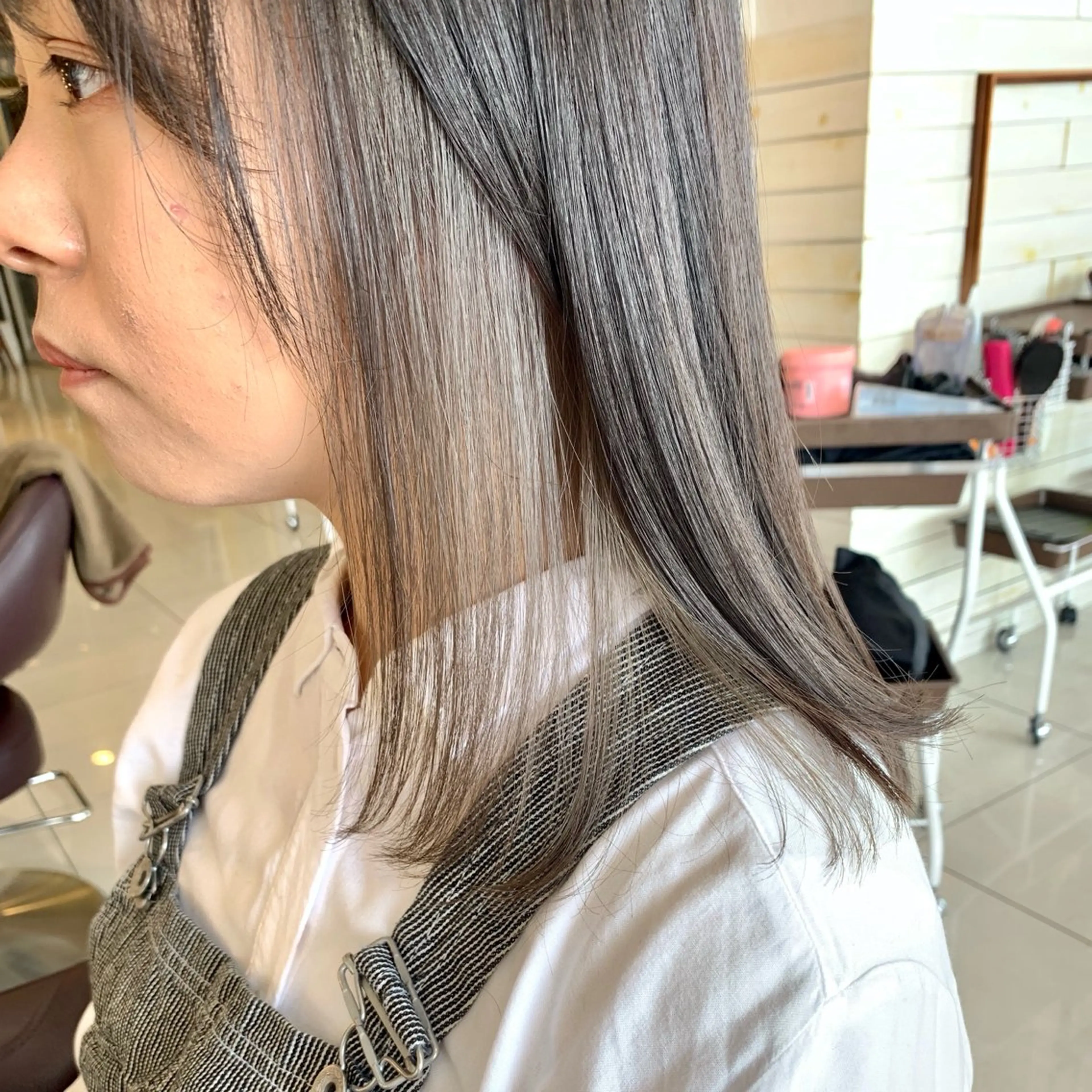 ミディアム カラー ヘアカラー アカネ/暖色カラー /ボブ🪐🧡のヘアスタイル