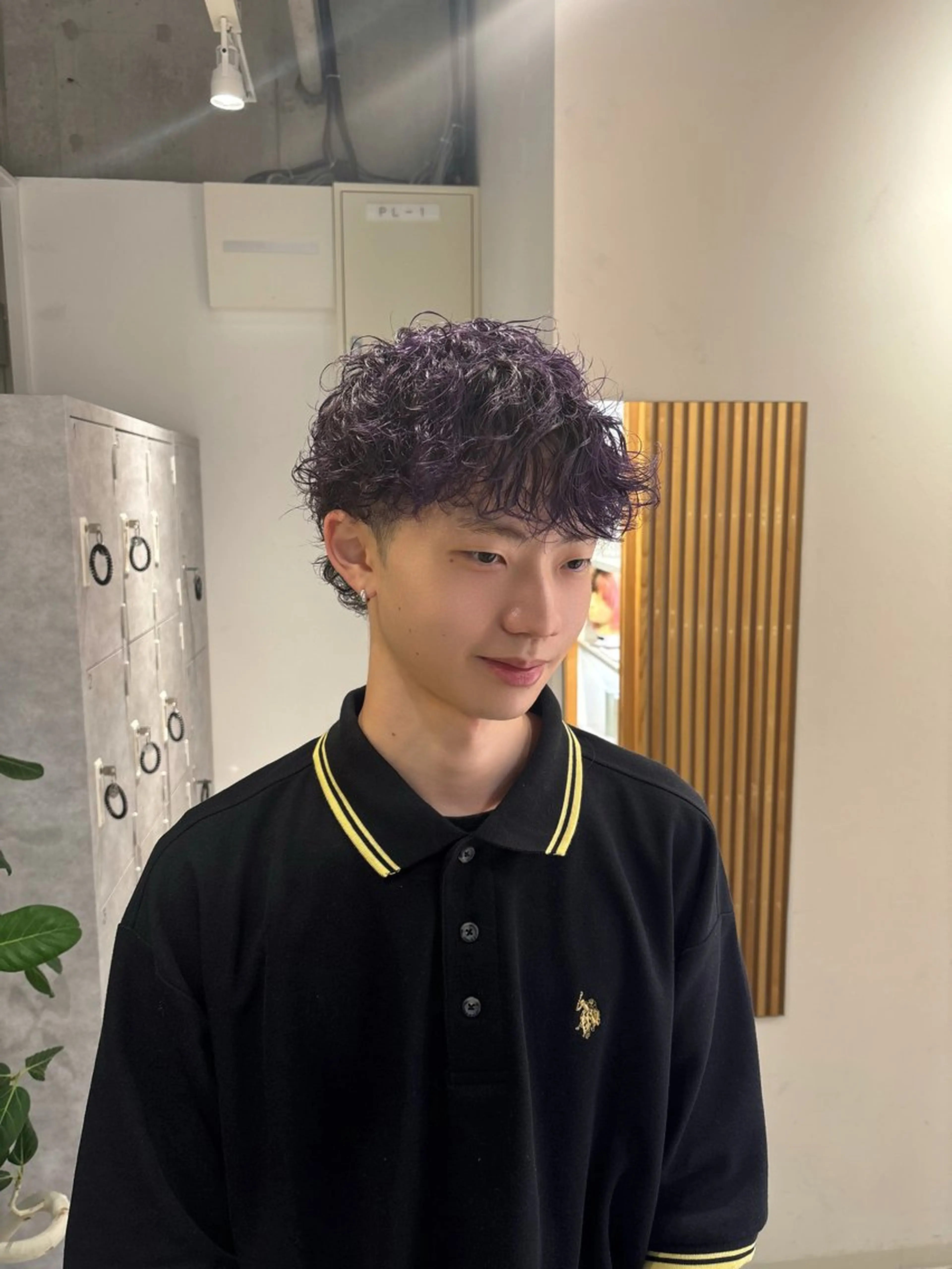 ショート カラー パーマ メンズ メンズパーマ デザインカラー カット ヘアカラー メンズ＆スパ特化 takumiのヘアスタイル