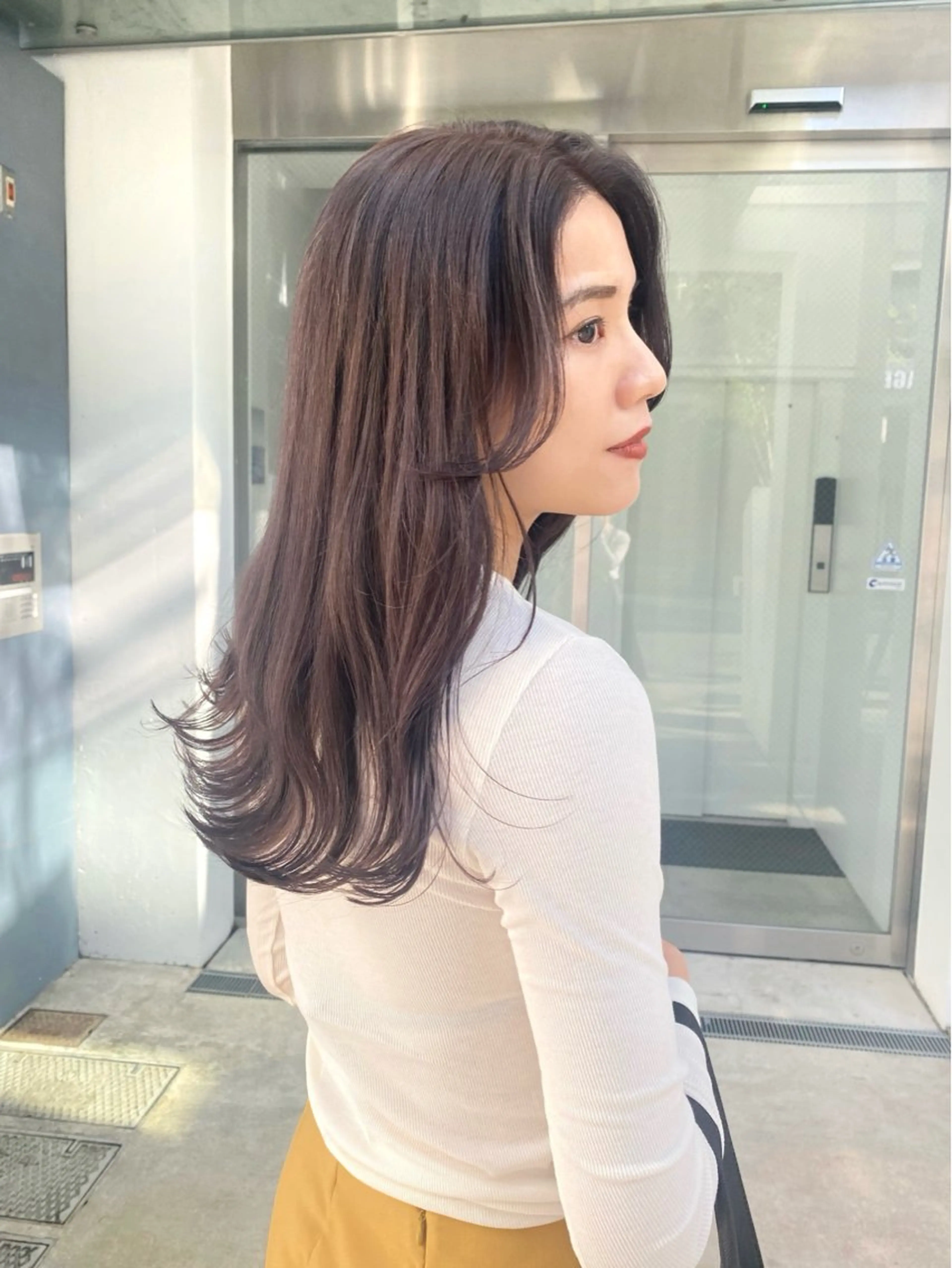セミロング カラー カット ヘアカラー Lomalia 🤍🫧/makoのヘアスタイル