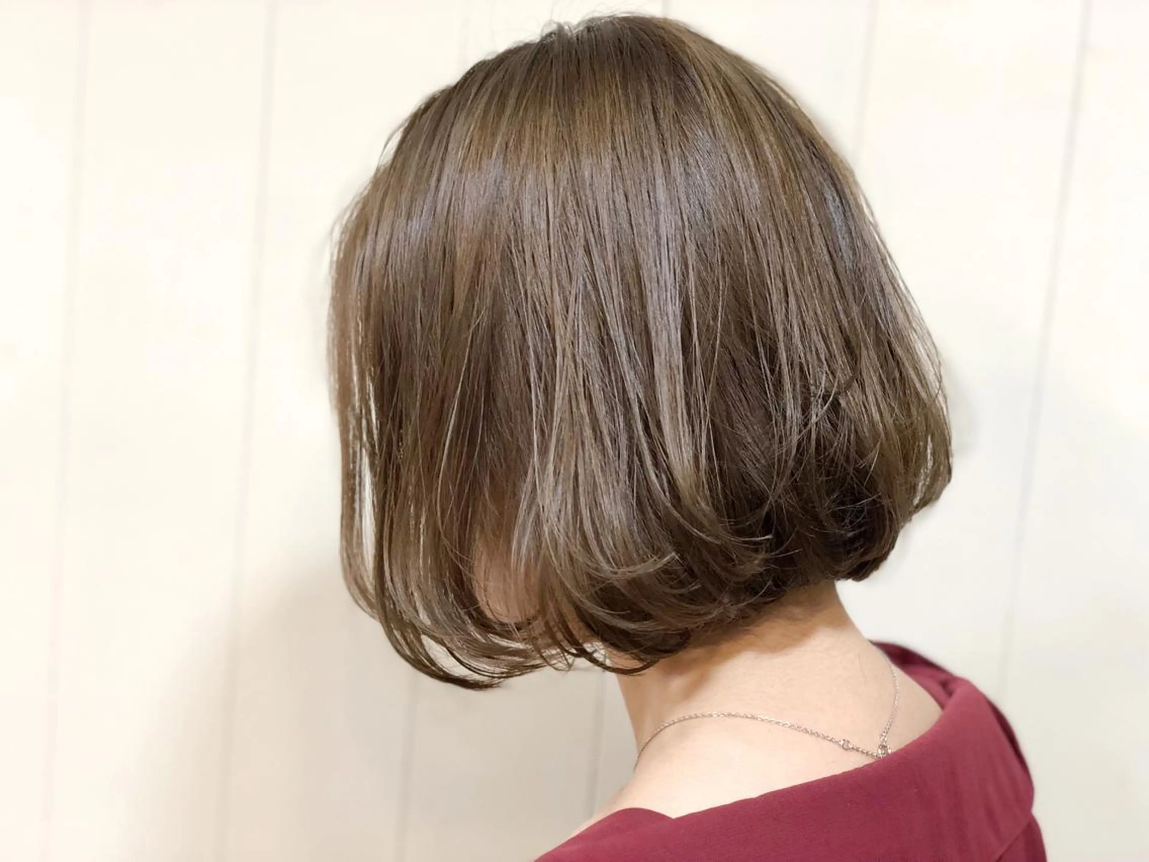 ミディアム ウルフ、ボブ美容師 今井のヘアスタイル