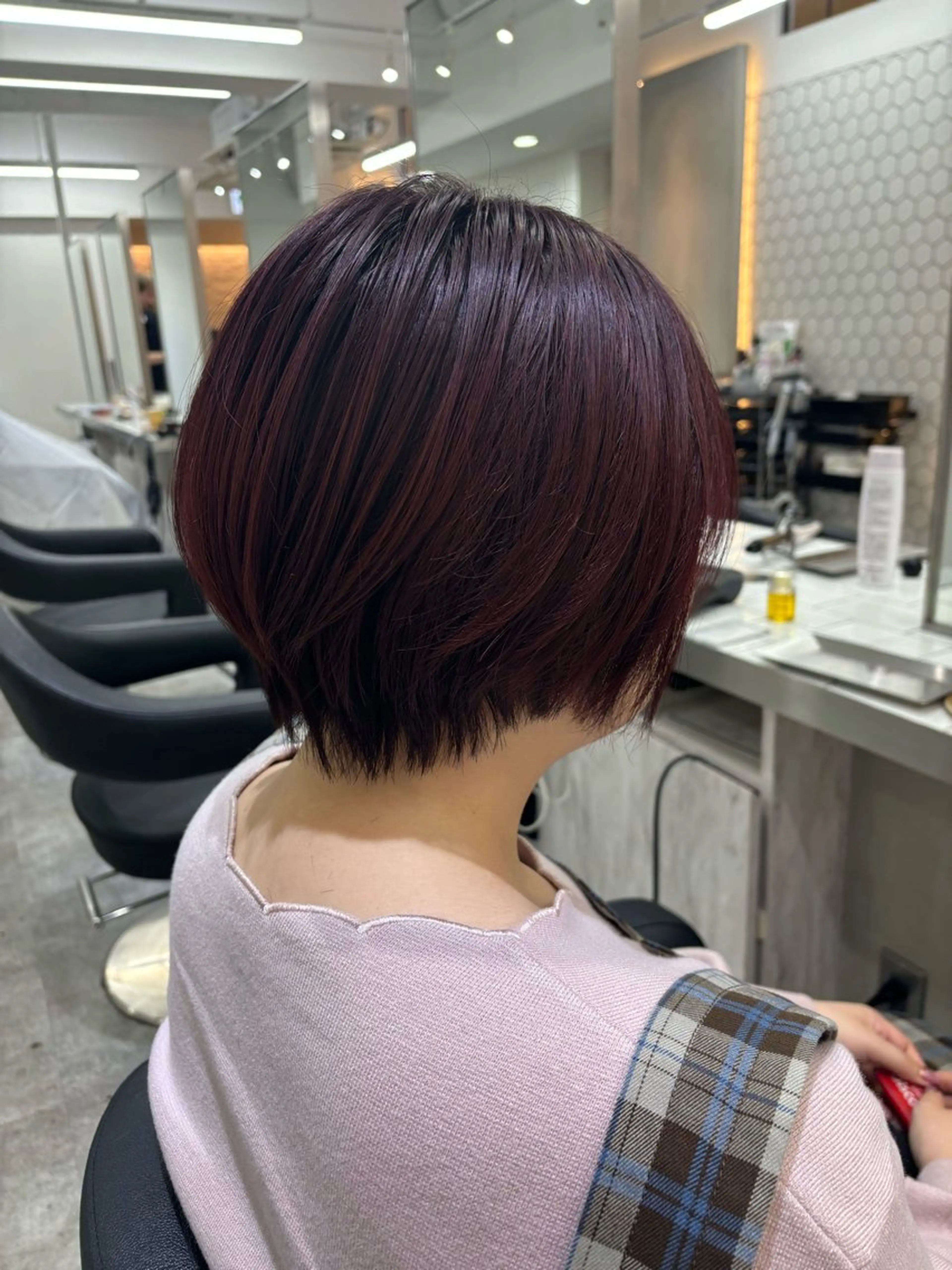 ショート カラー カット ヘアカラー Ｖｉｏｔ  銀座 樋口 桃佳のヘアスタイル
