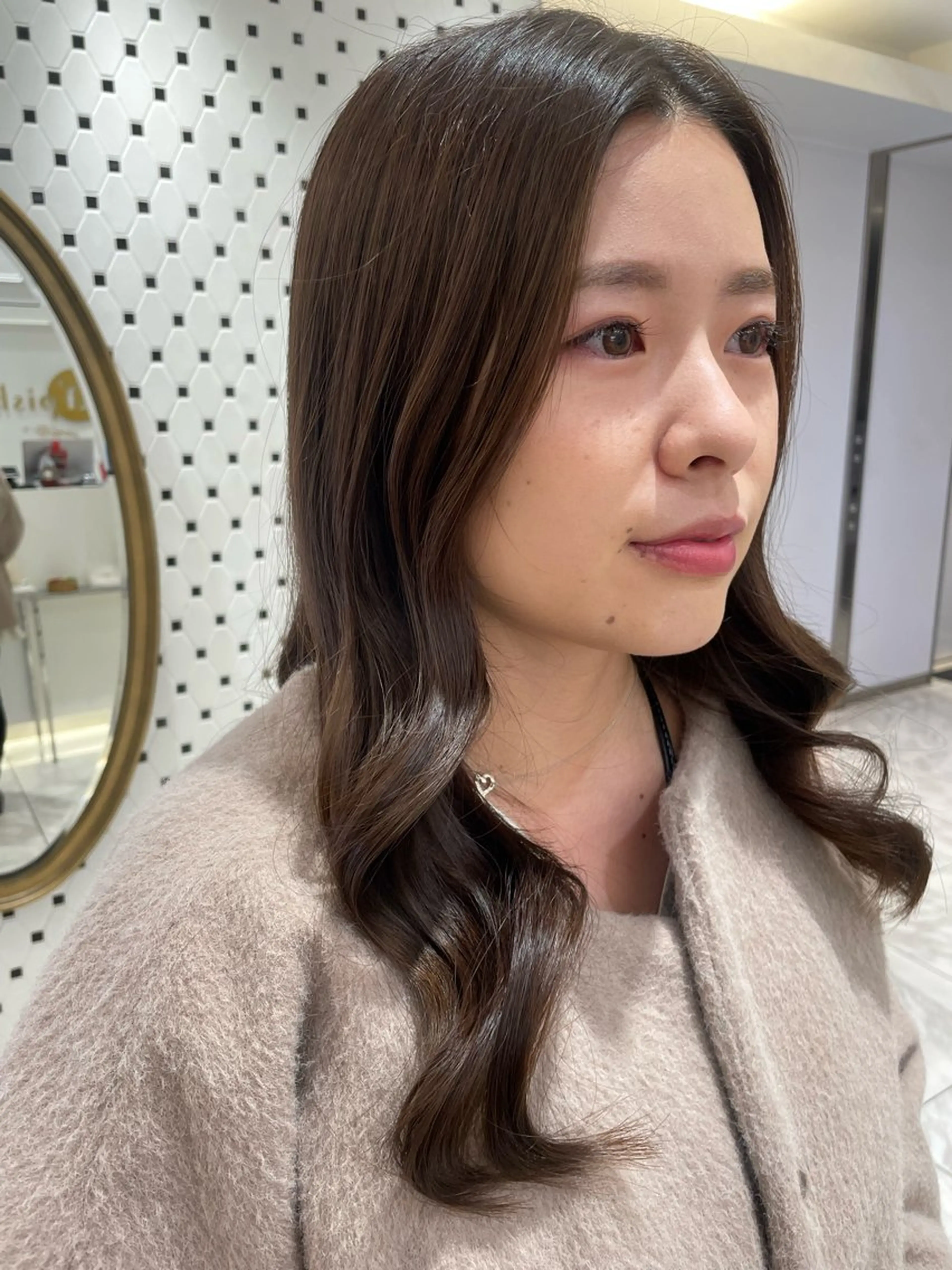 セミロング ヘアセット 韓国風パーマ/ヘア セット/店長みづきのヘアスタイル