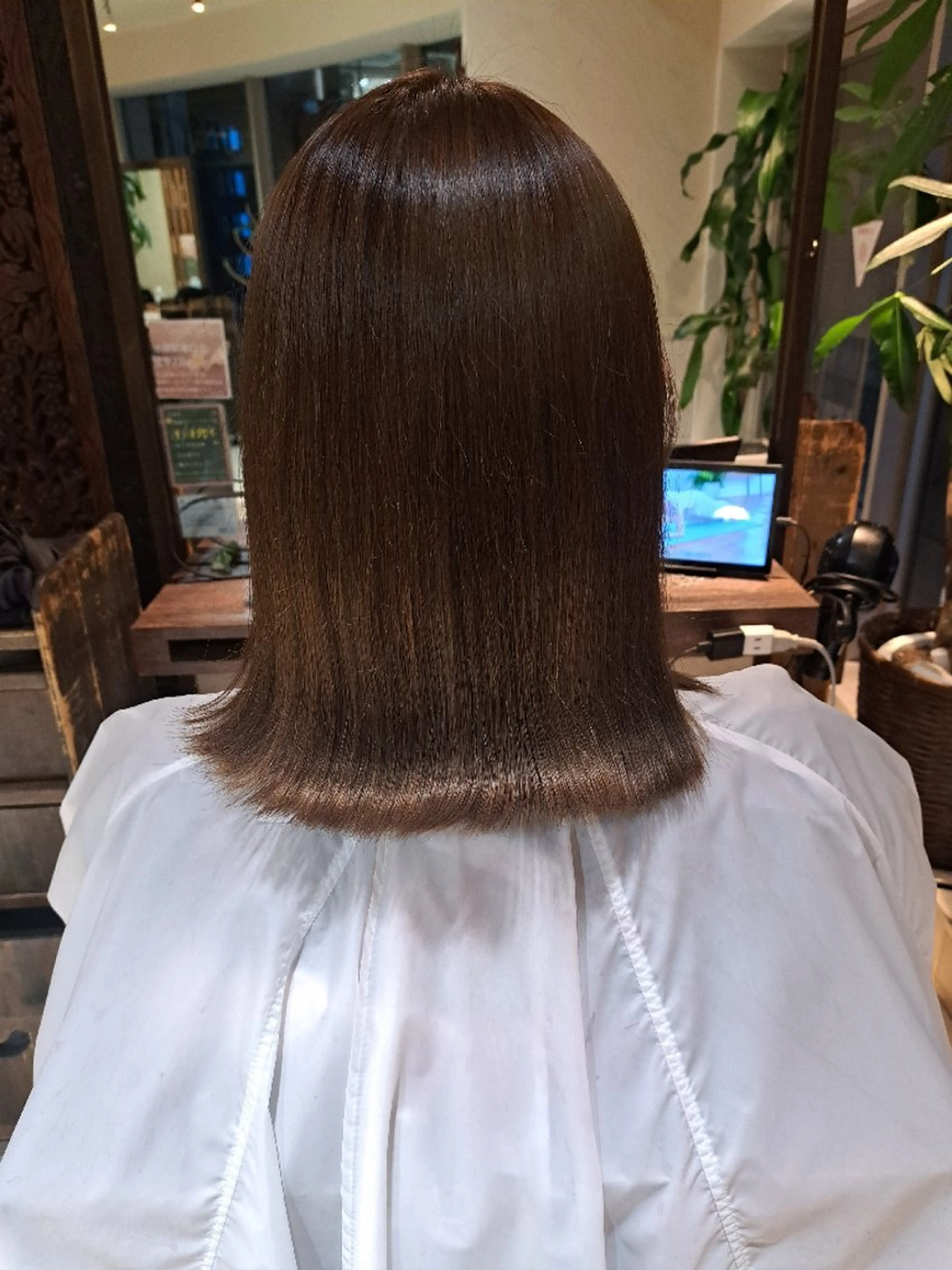 ミディアム カラー 透明感カラー 外ハネヘア カットモデル募集❣️ 池袋💇Annaのヘアスタイル