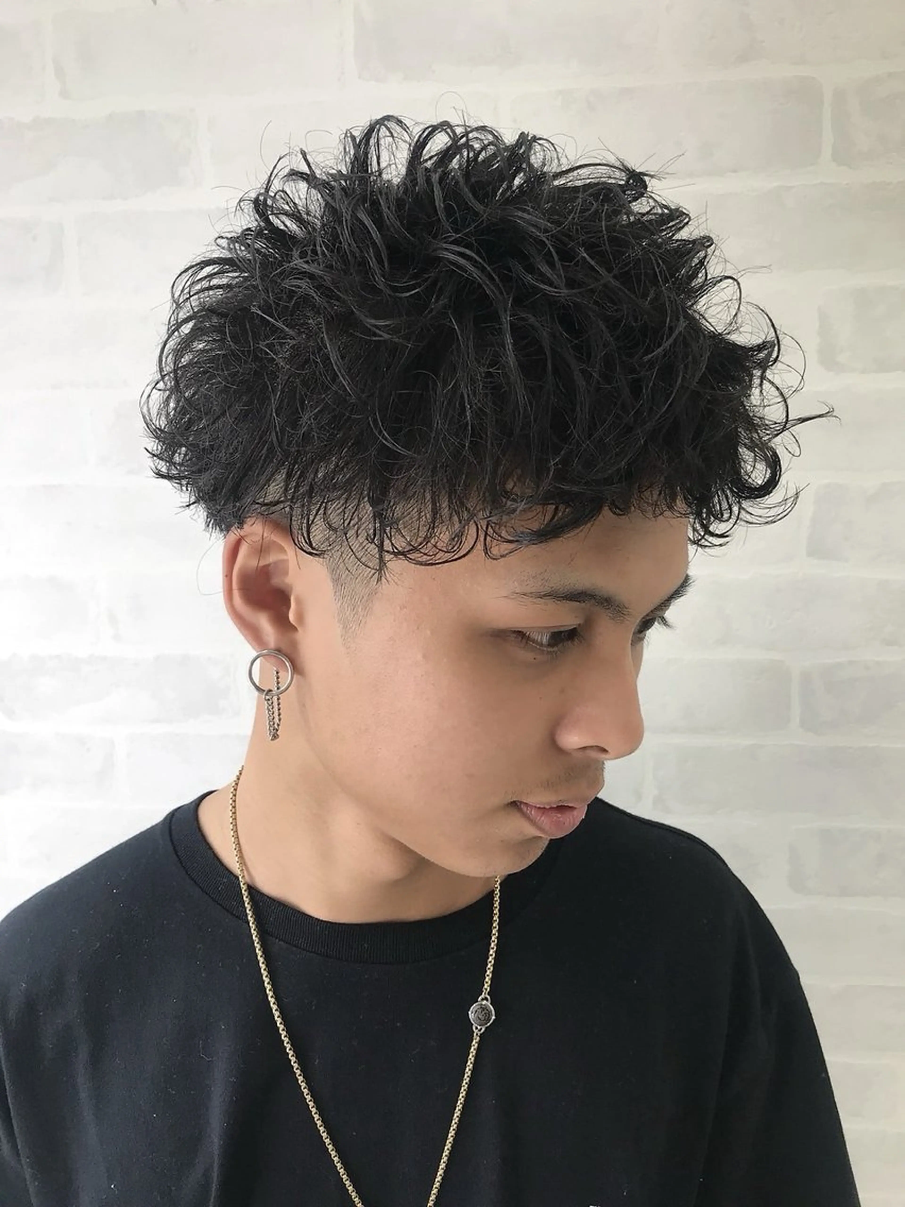 ショート ツイストパーマ AVANCE.なかもず店所属・【似合わせ】 藤原 拓徒のヘアスタイル