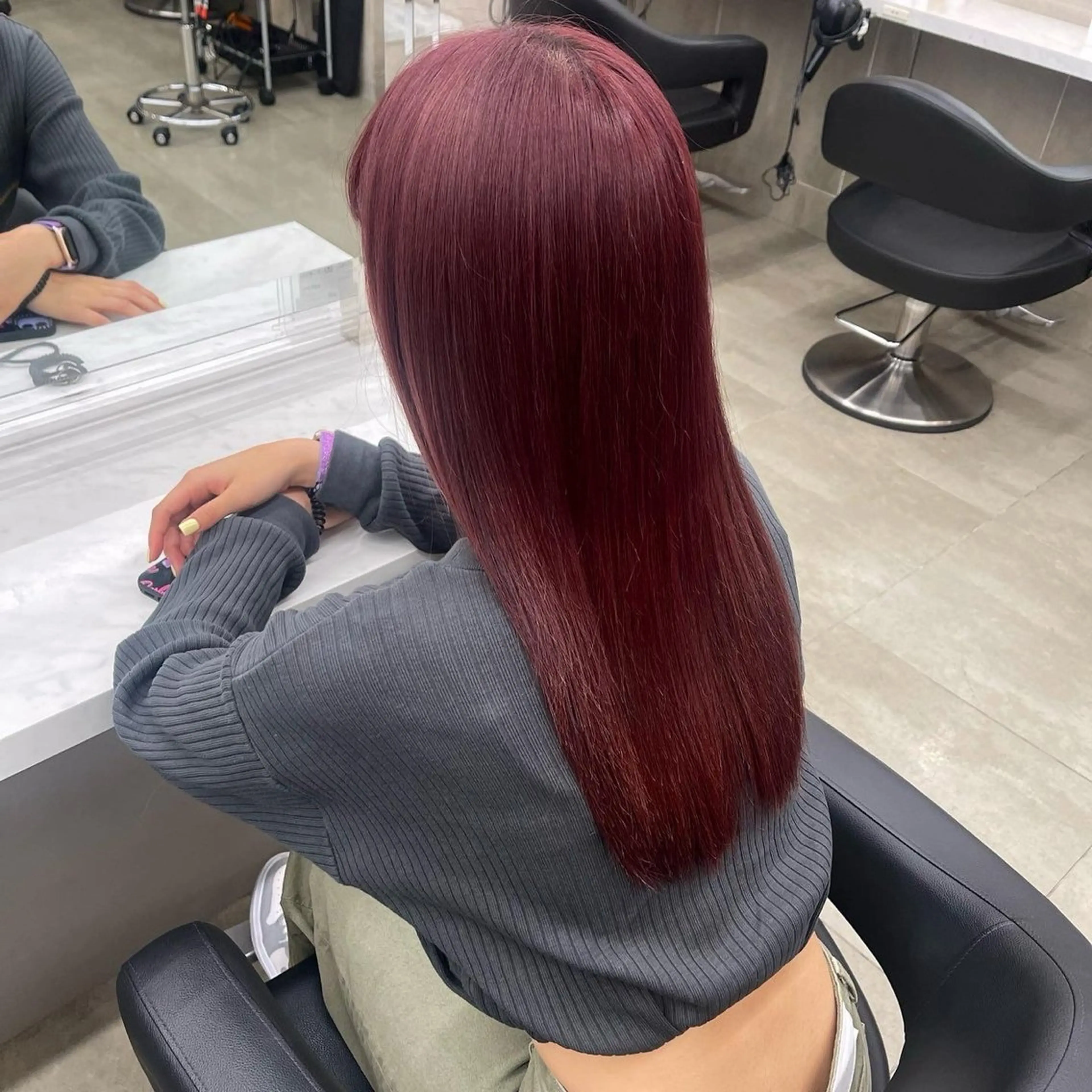 ロング カラー 渋谷🥇wカラー 特化美容師のヘアスタイル
