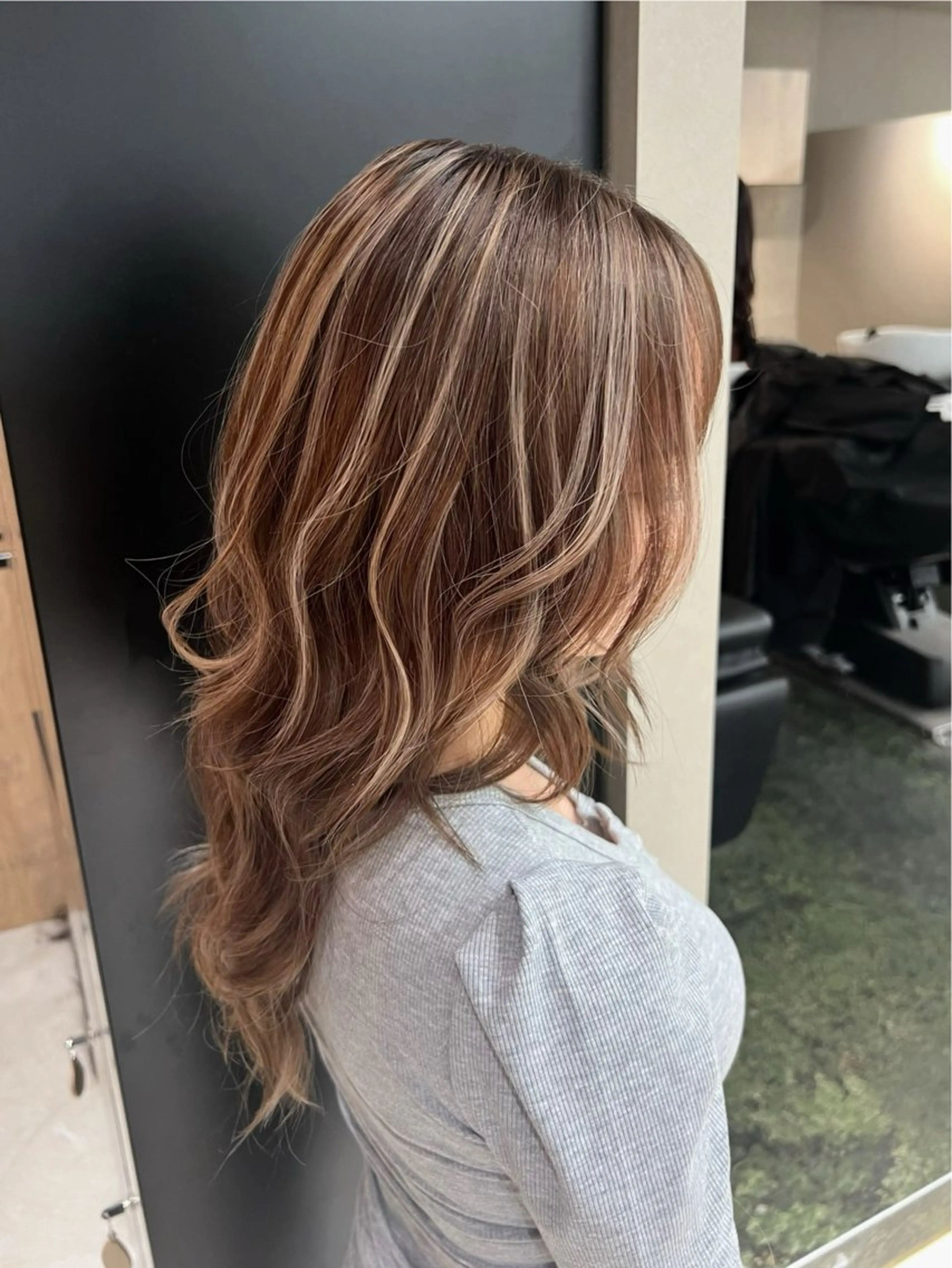 セミロング カラー ヘアカラー トリートメント 💖難波レイヤー カット💖ツバサのヘアスタイル
