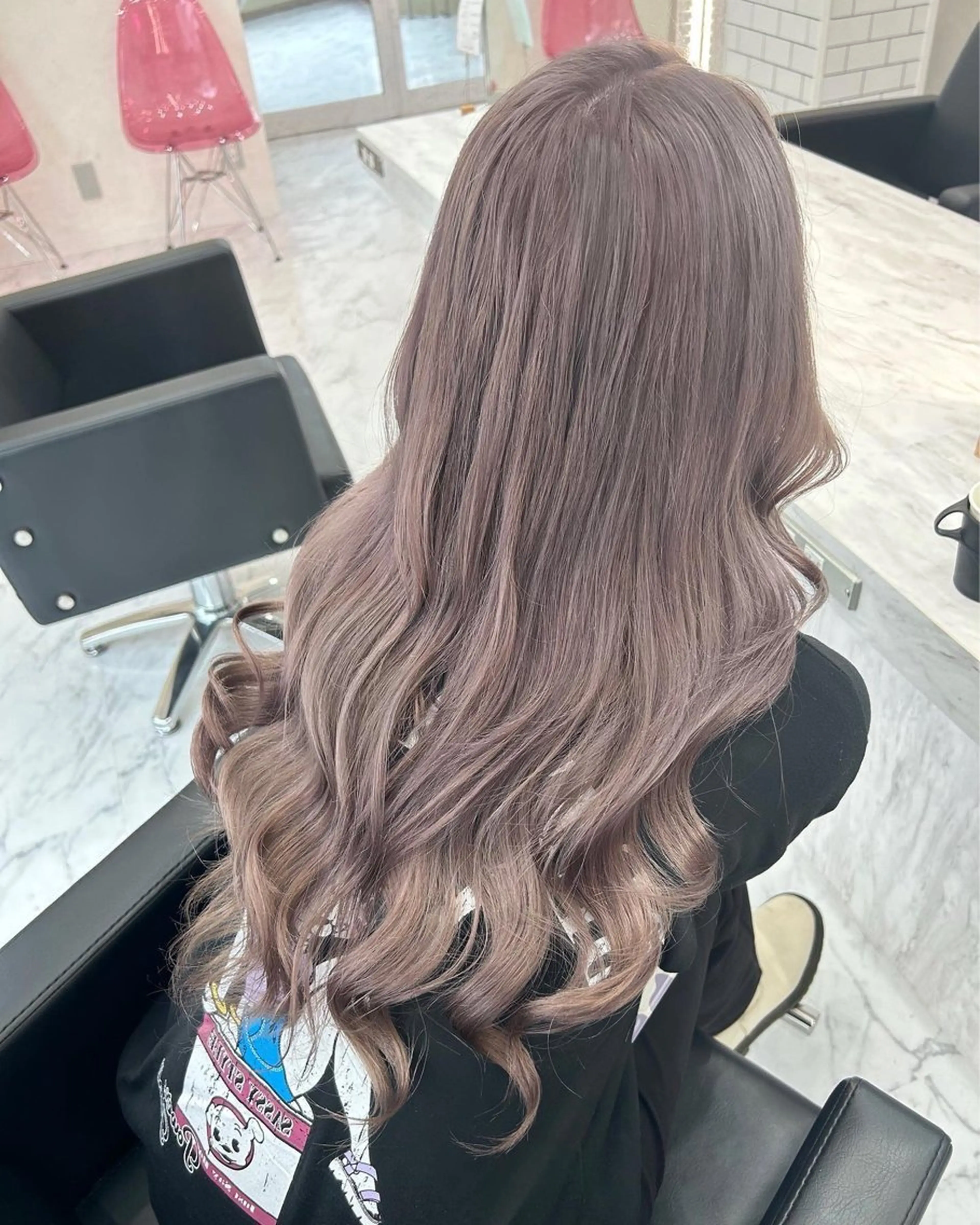 ロング カラー ヘアカラー ブリーチカラー🐭♡ moeのヘアスタイル