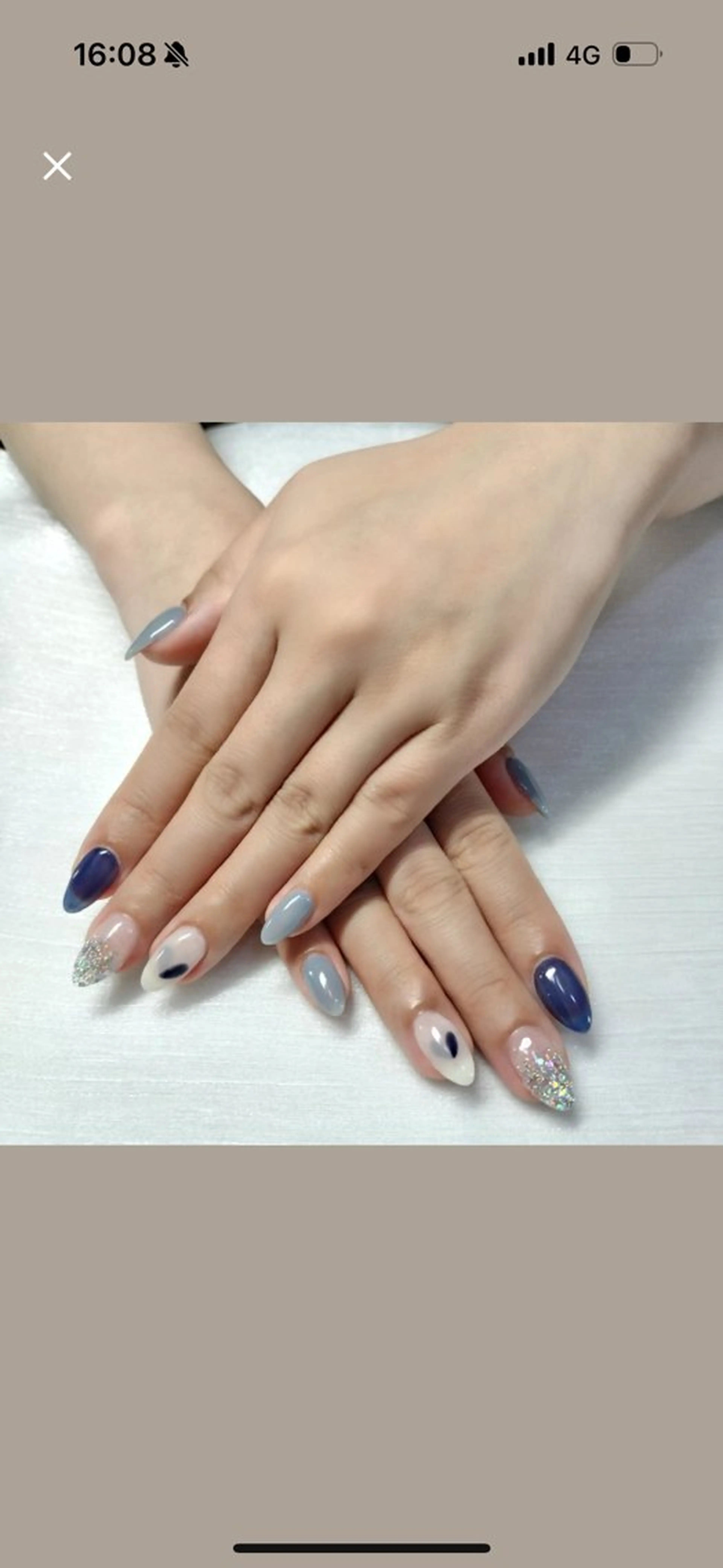 ネイル シンプルネイル ハンドネイル チョウ カンのネイルデザイン