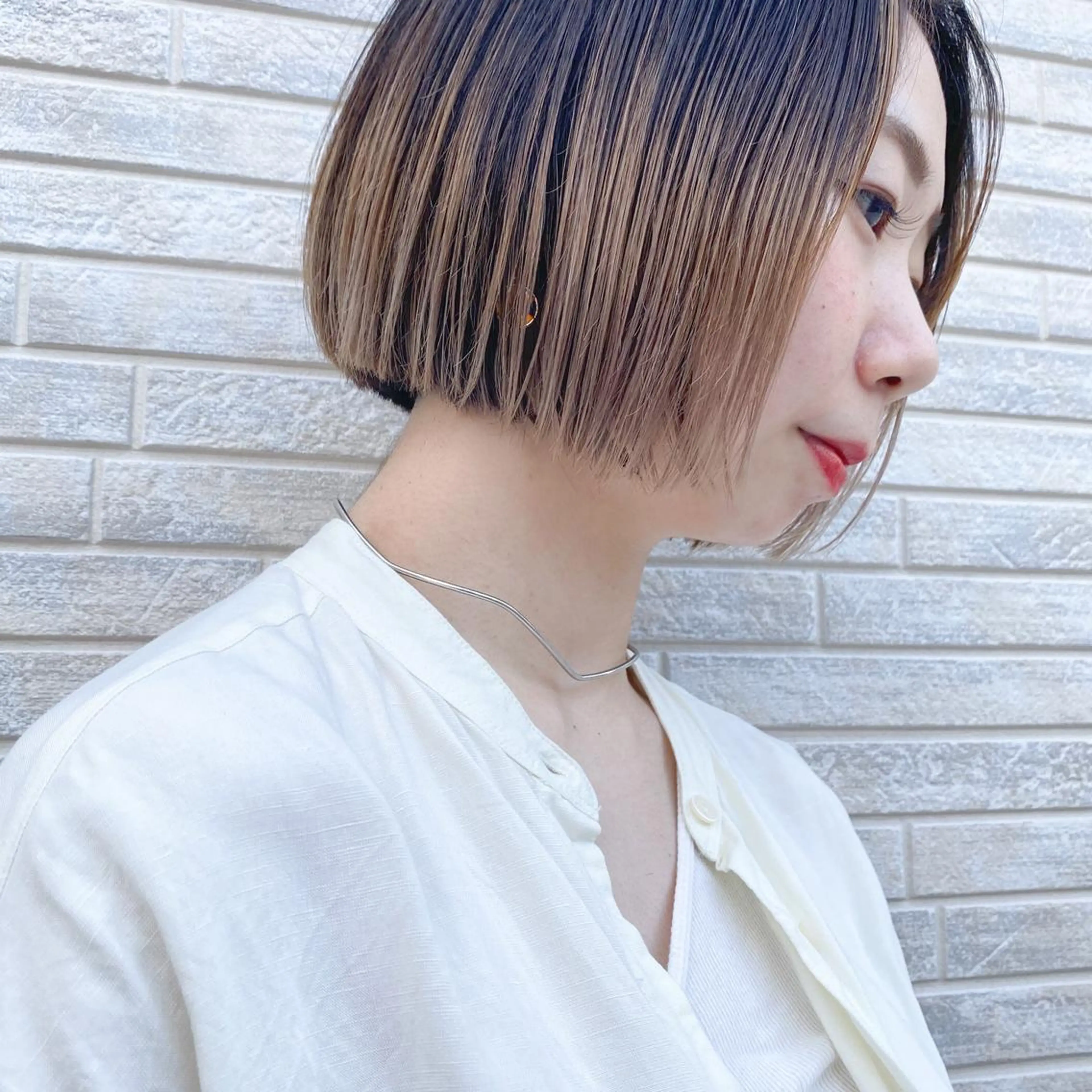 ミディアム ボブ 北花田美容師🍃村尾 光太/むらのヘアスタイル