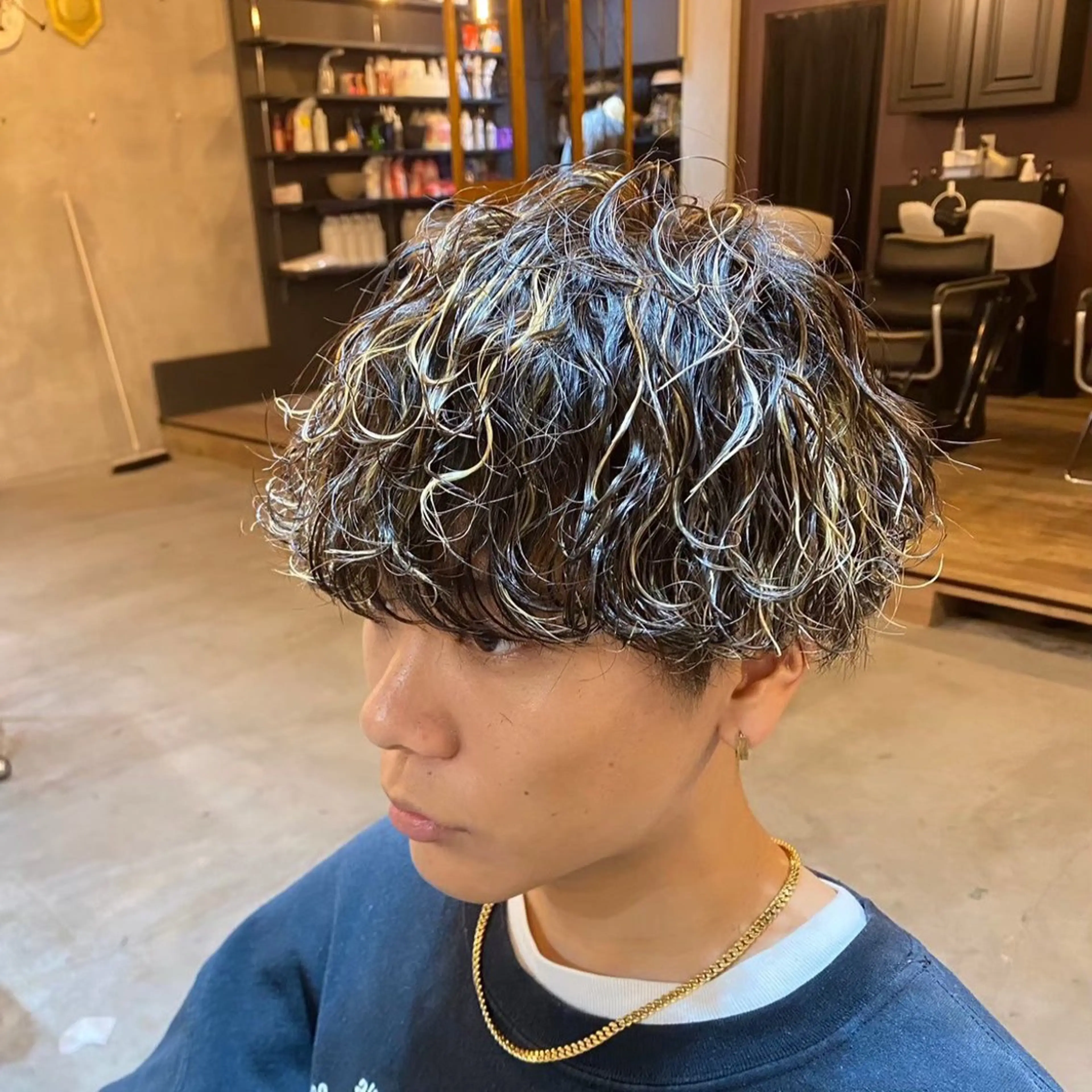 パーマ メンズ ショート/スパイキー /メンズパーマ/結希のヘアスタイル
