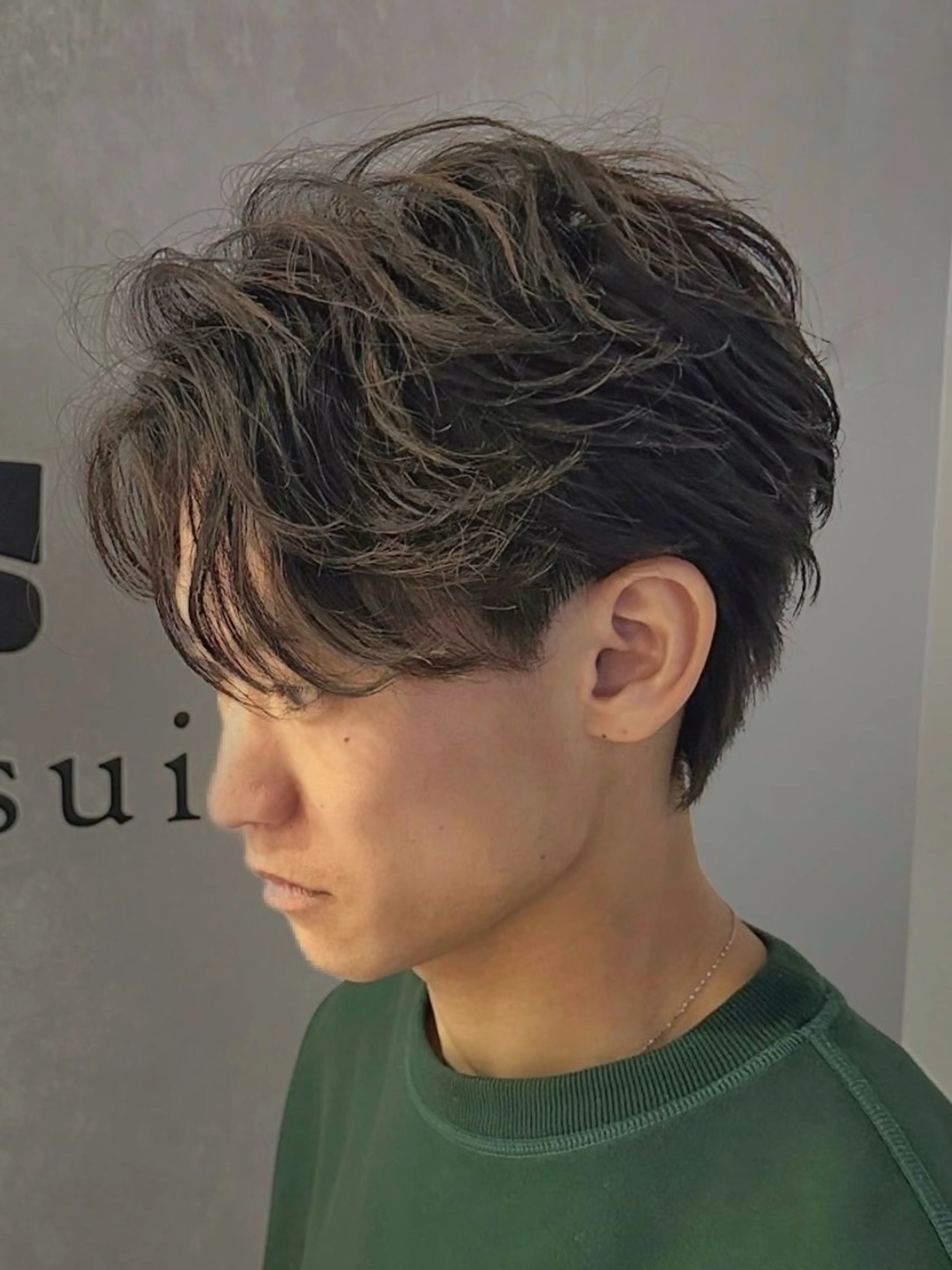 パーマ メンズ 濱口 健慎のヘアスタイル