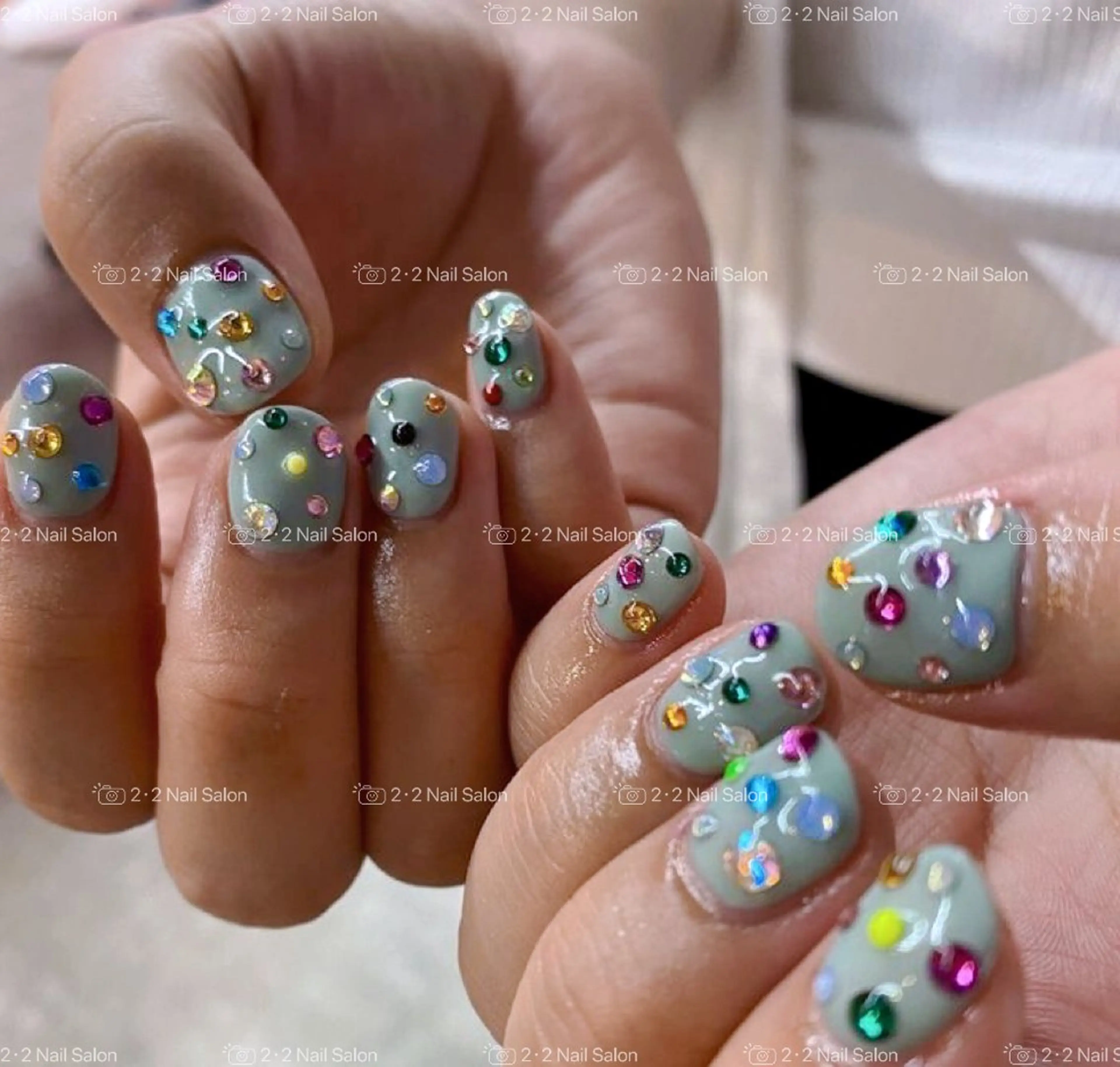 ネイル ハンドネイル 🦋y y Nail 🤍のネイルデザイン