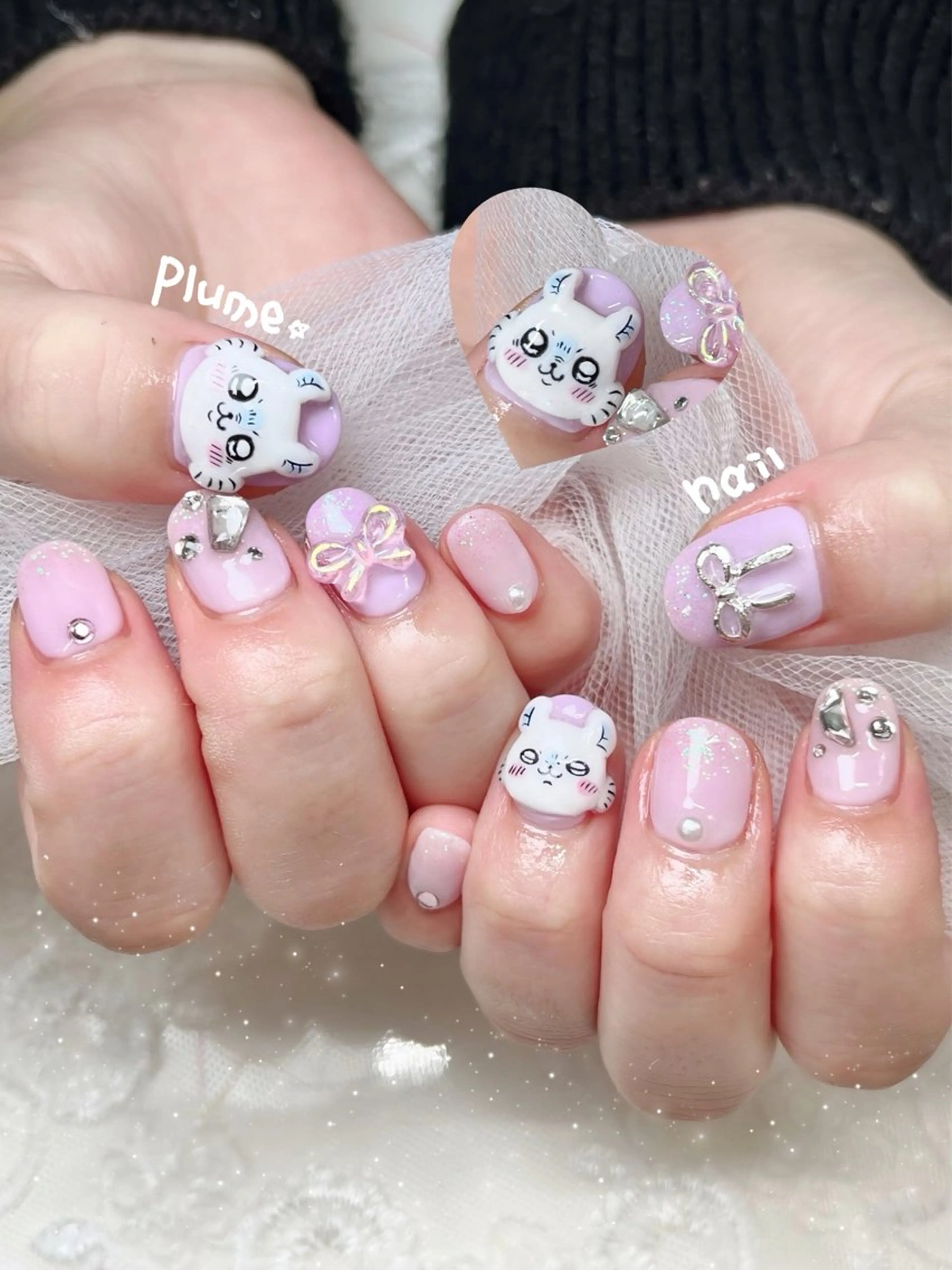 ネイル キラキラネイル メンズネイル シンプルネイル ハンドネイル plume nail ☆韓国ネイルのネイルデザイン