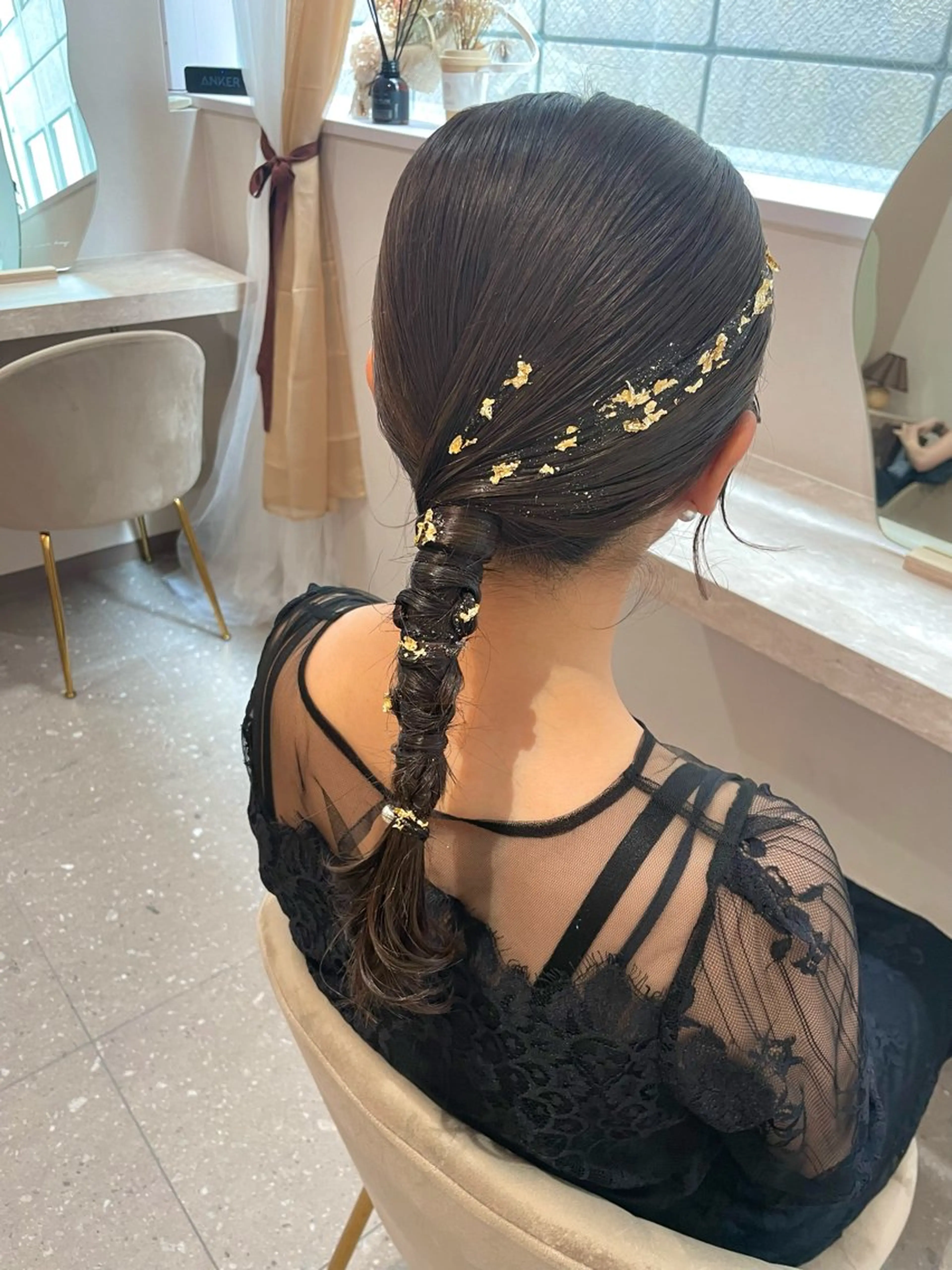 セミロング ヘアアレンジ ヘアセット Mila chihiroのヘアスタイル