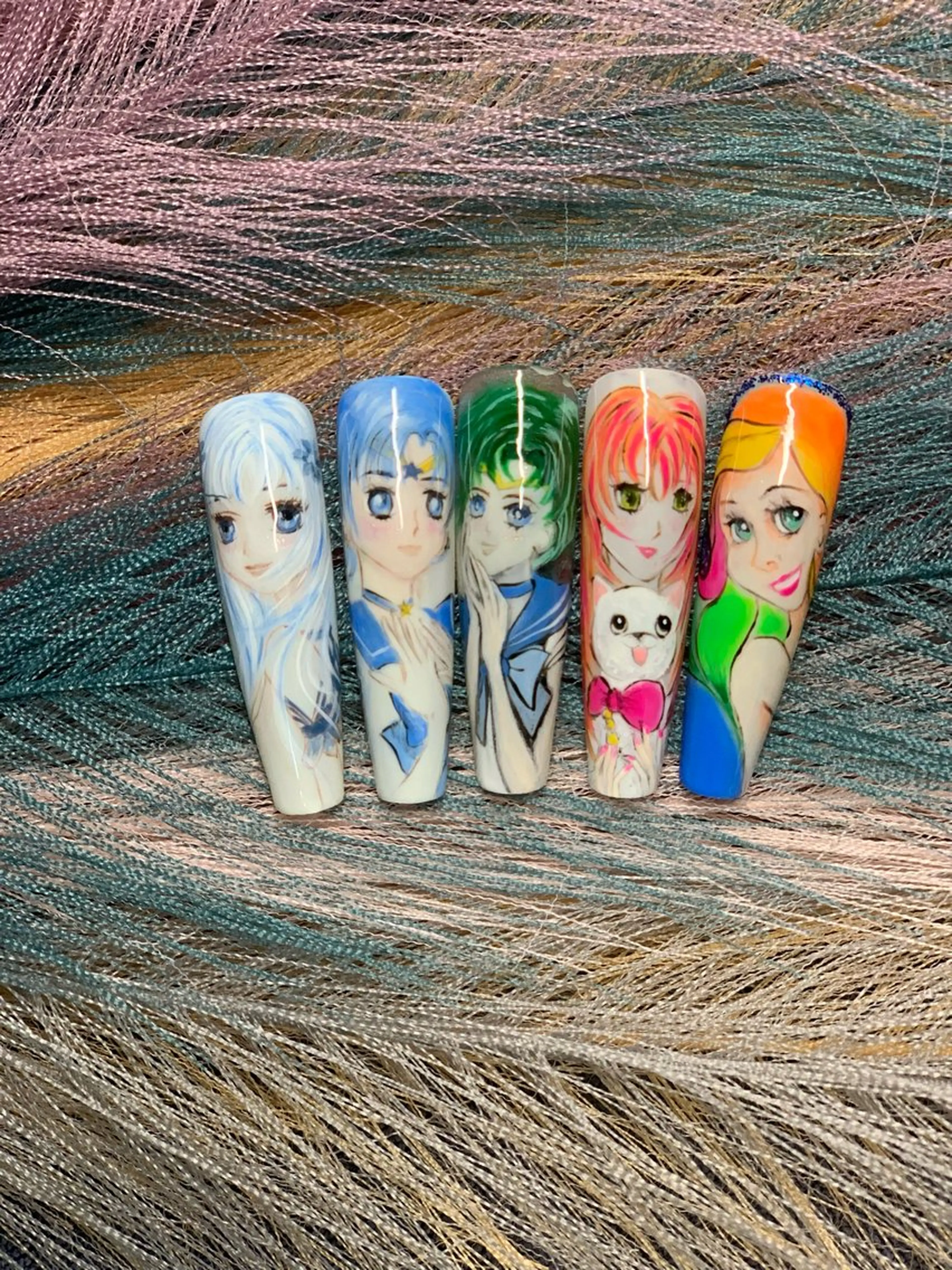 ネイル アートネイル チークネイル 長さ出し フレンチネイル ジェルネイル Lily nails studio所属・ネイルサロン Lilyのネイルデザイン