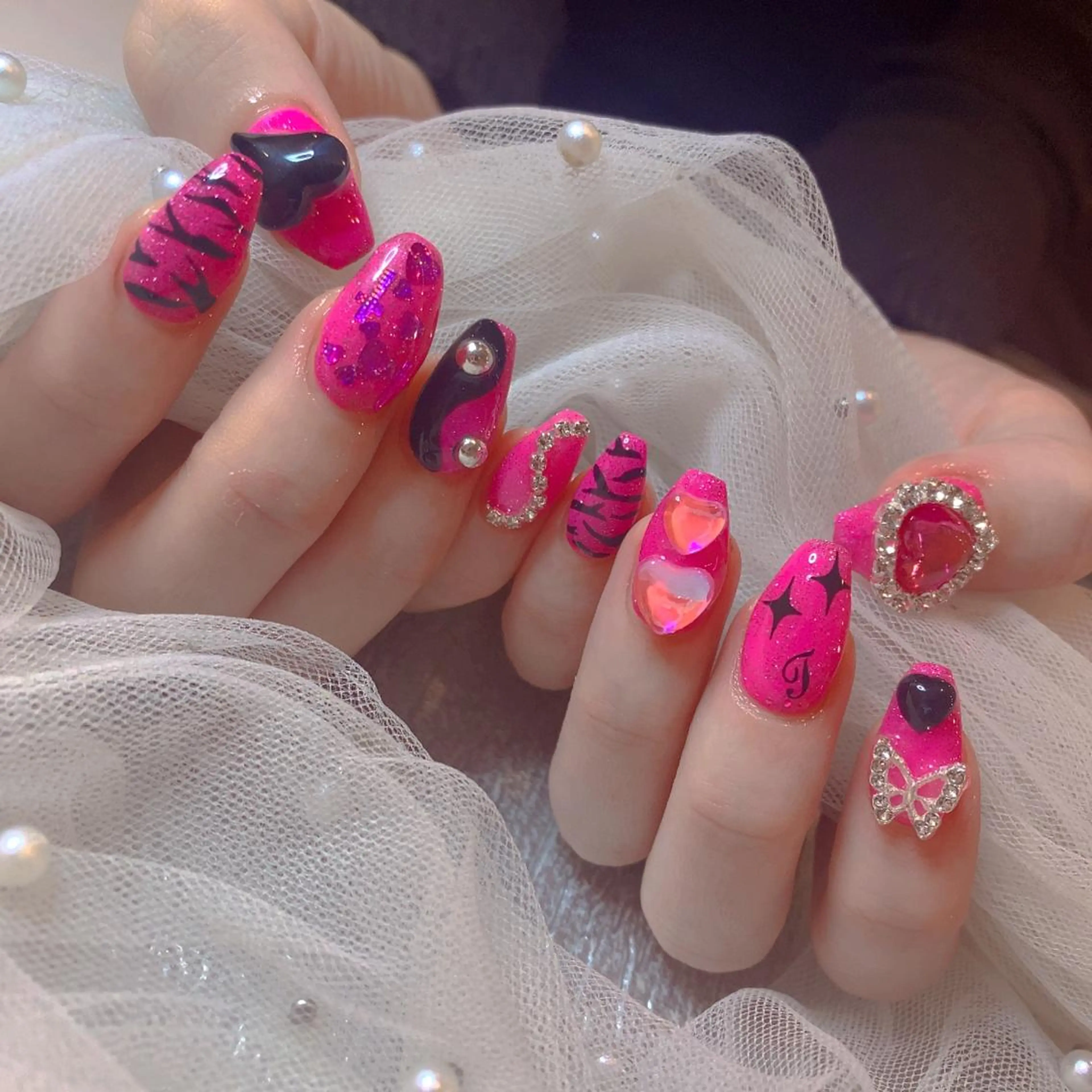 カラー ハンドネイル Tina nail salonのネイルデザイン