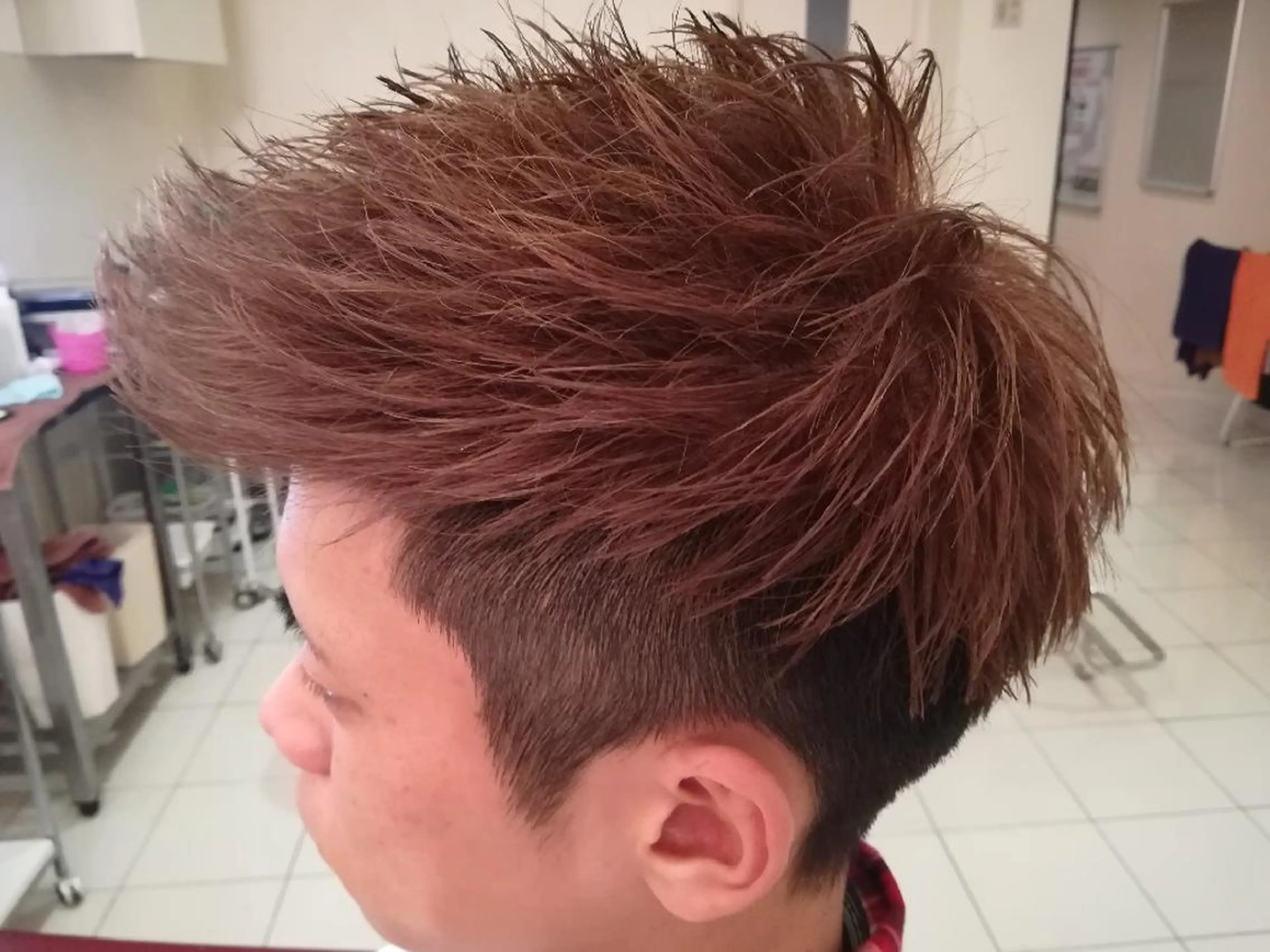 ショート メンズ マッシュ メンズパーマ マッシュヘア ショートヘア 東心斎橋peace 豆柴サロンのヘアスタイル