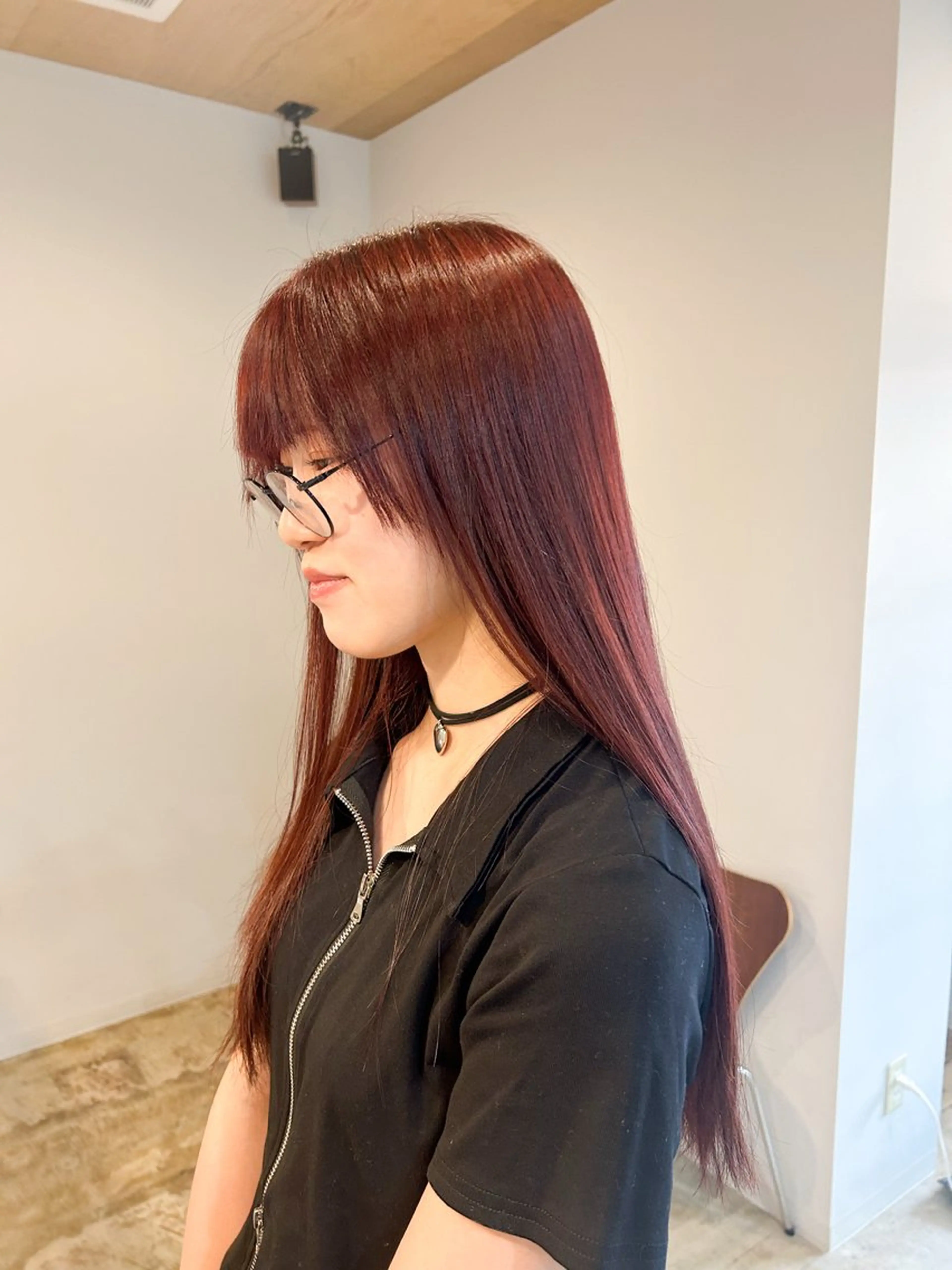 ロング カラー ヘアカラー 川端 明莉のヘアスタイル