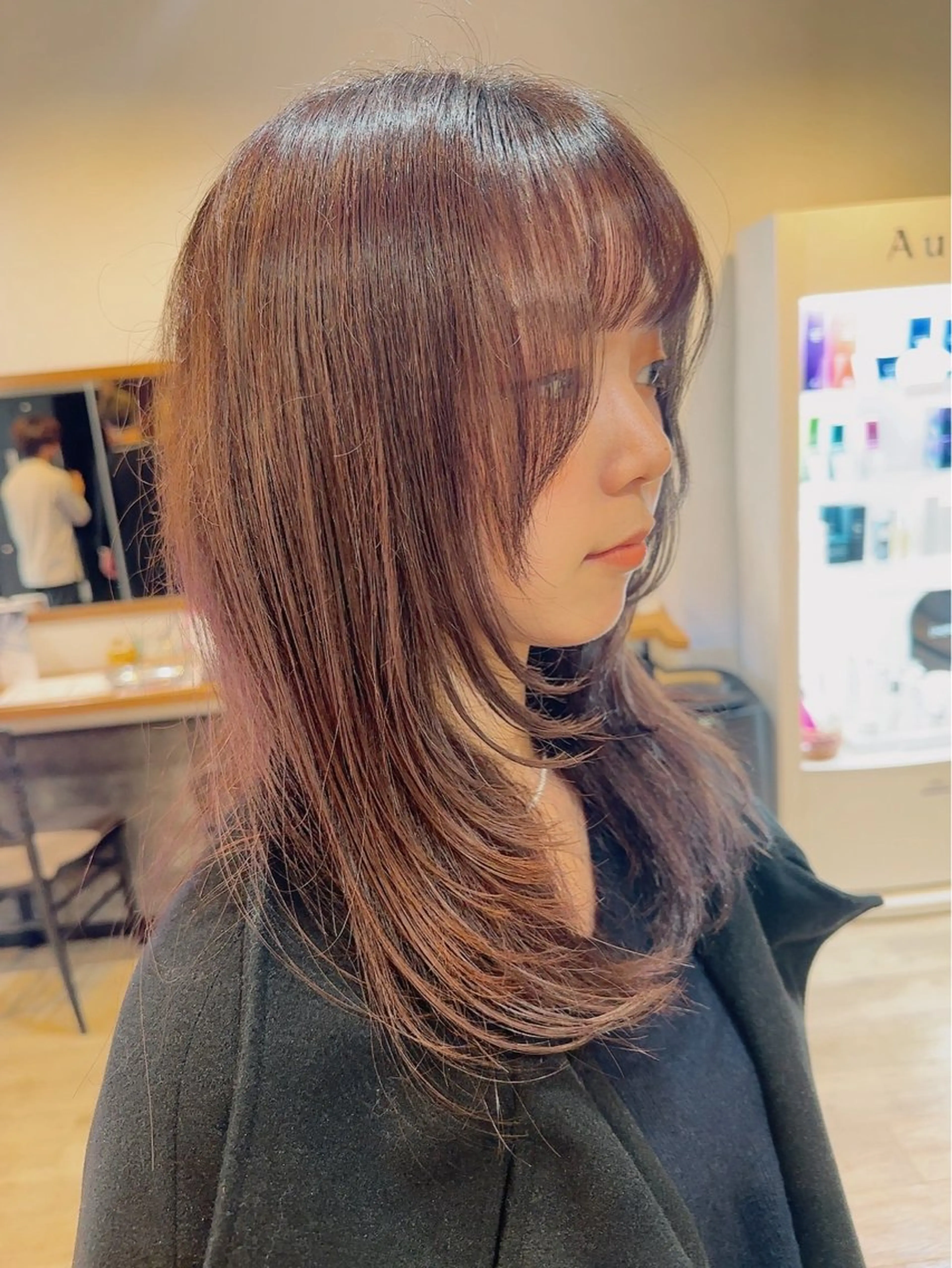 ロング カラー カット ヘアカラー トリートメント 髪質改善&ストレート ‪✂︎‬鈴木青樹のヘアスタイル