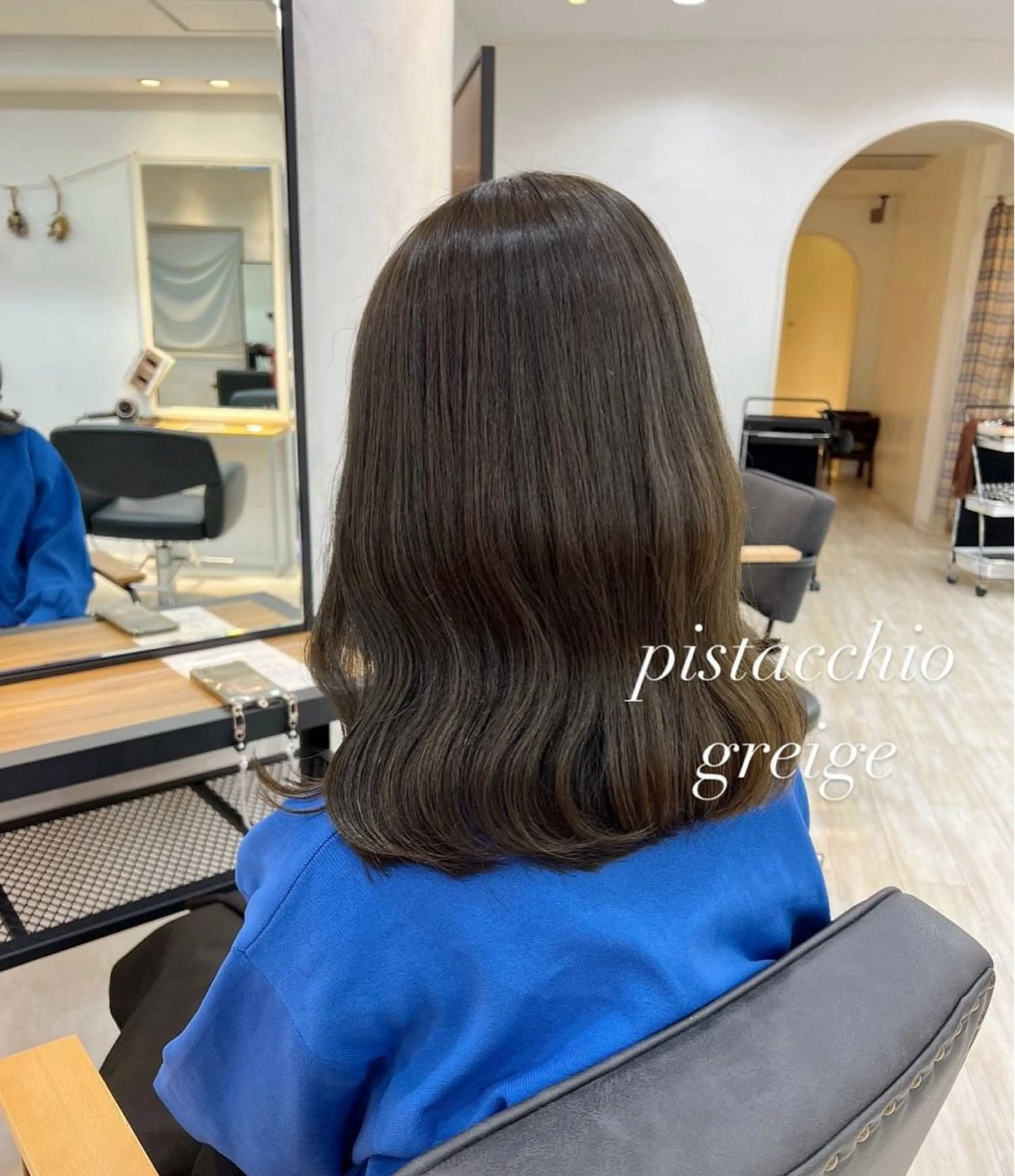 セミロング カット ヘアカラー 【女性限定】 田中明莉🎀のヘアスタイル