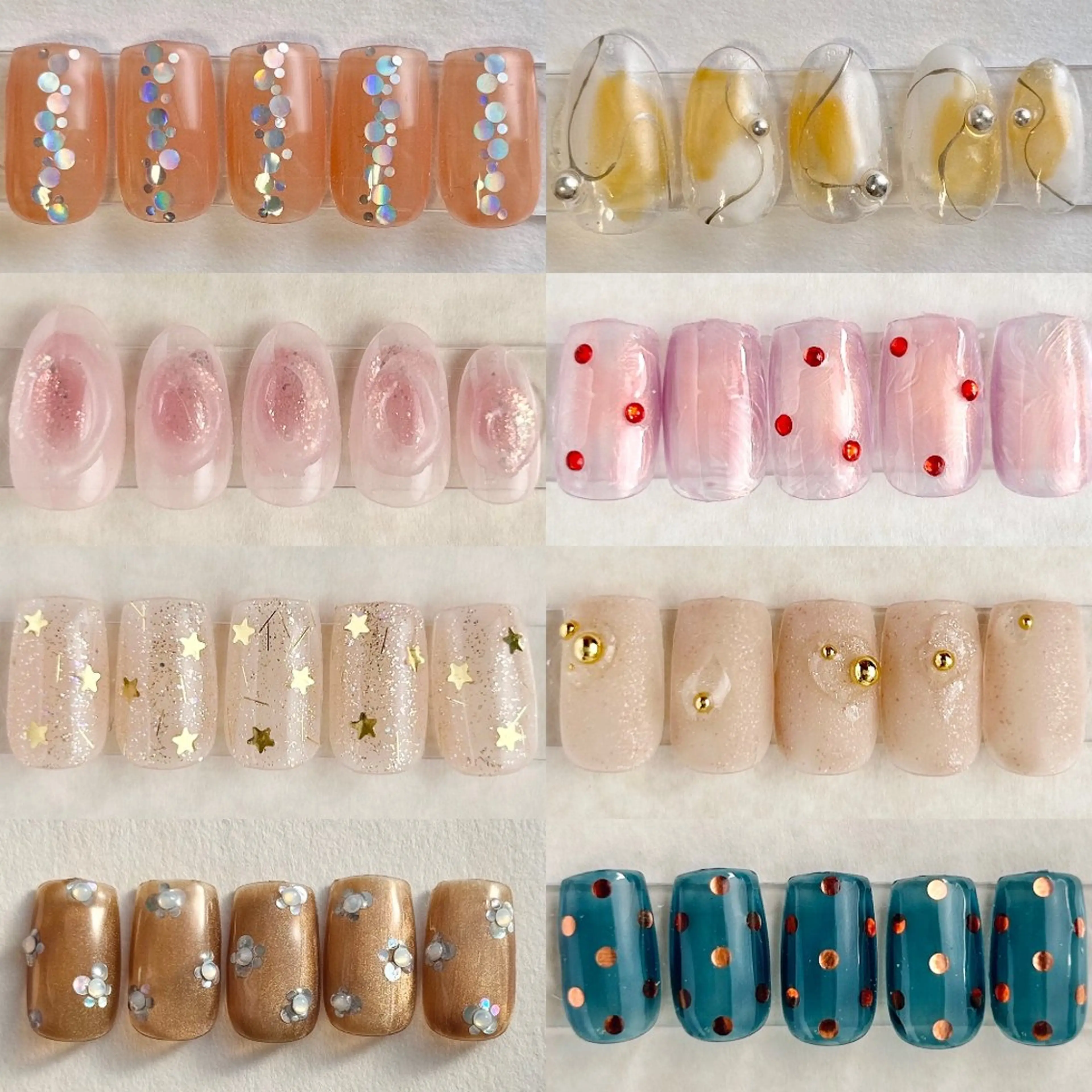 ネイル アートネイル ブルー ボルドー ジェルネイル グリーン ハンドネイル muum　新宿2分 新宿三丁目1分のネイルデザイン