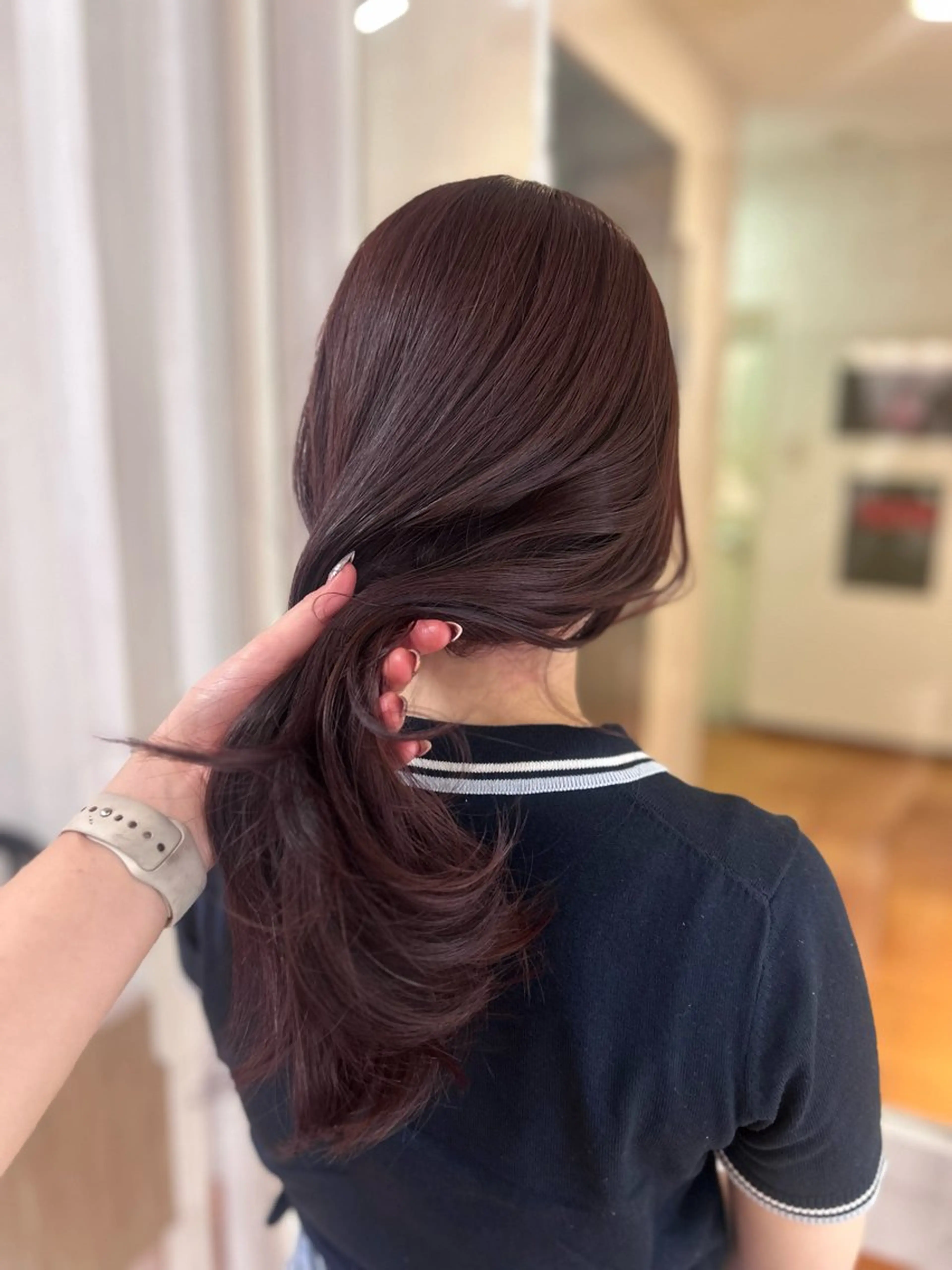 カラー ブラウンカラー カシス カット ヘアカラー トリートメント 🎀透明感/レイヤ ー/Kotona🎀のヘアスタイル