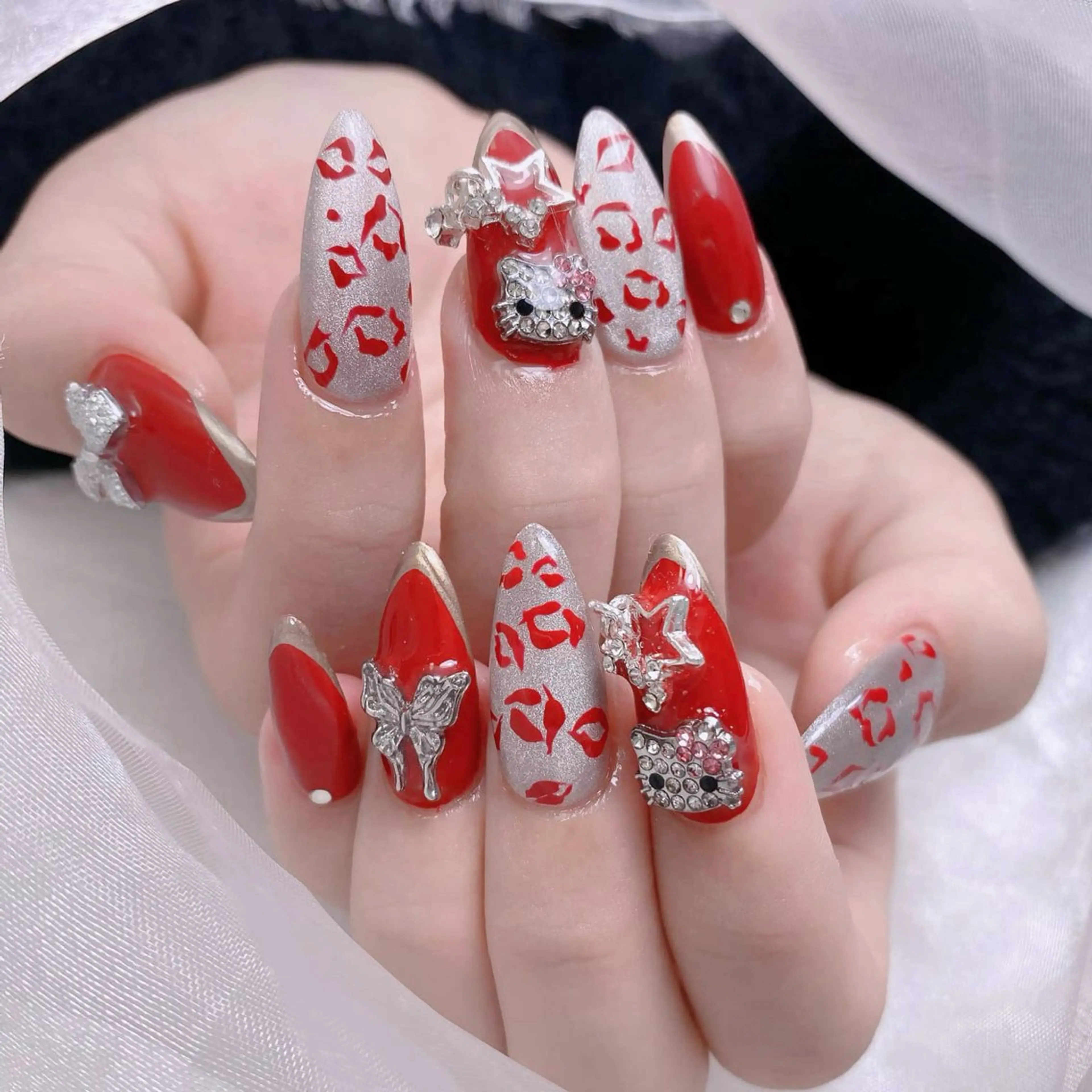 ネイル 成人式 ジェルネイル ネイルチップ ハンドネイル MoMoA Nail ネイル長さ出し専門店のネイルデザイン