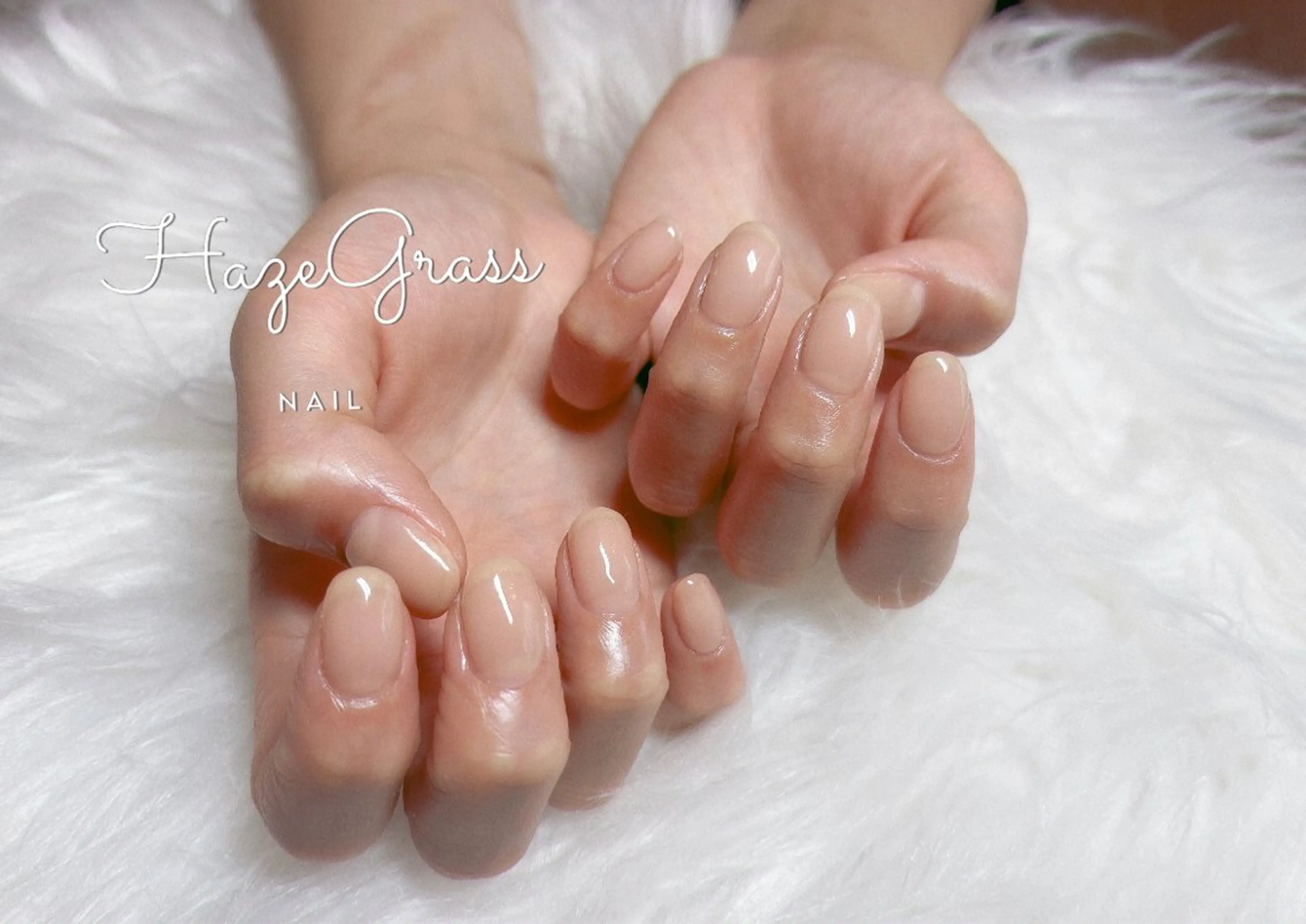 ネイル シンプルネイル ハンドネイル HazeGrass NAILのネイルデザイン