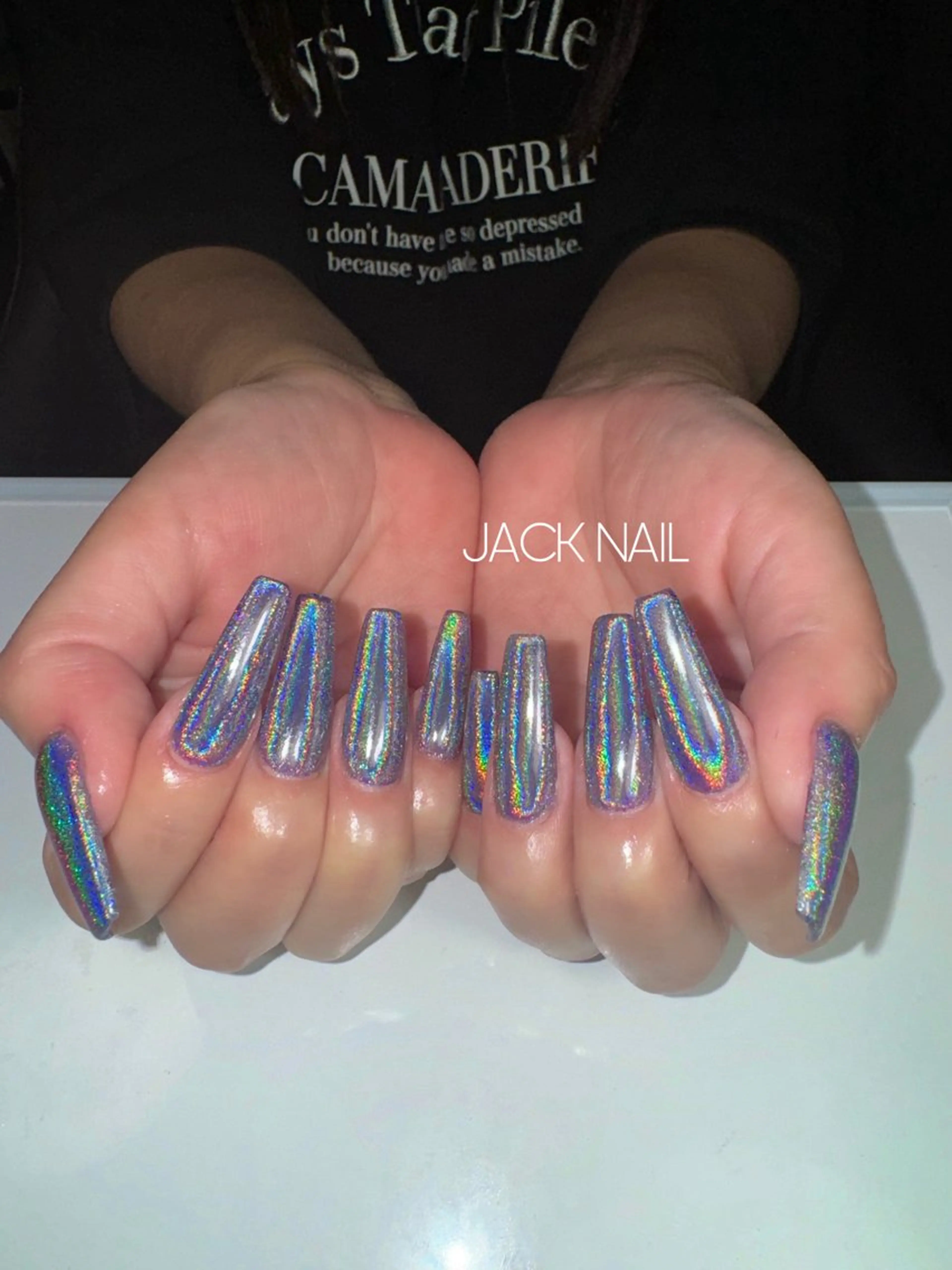 ネイル スカルプネイル JACK NAIL 💜Ayakaのネイルデザイン
