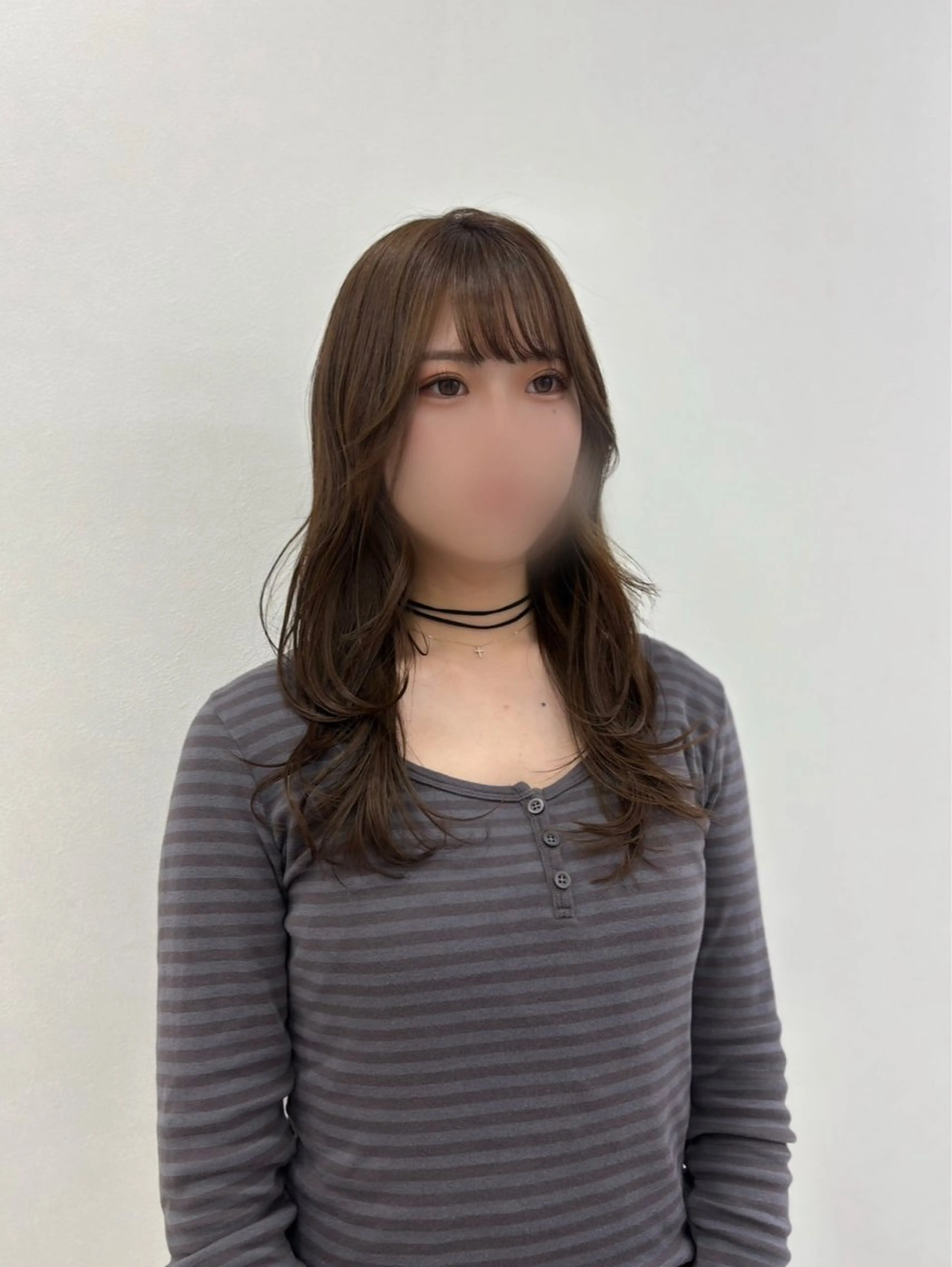 セミロング カラー カット ヘアカラー トリートメント ヘッドスパ ヘアセット 表参道ハッシュカット レイヤー/リノンのヘアスタイル