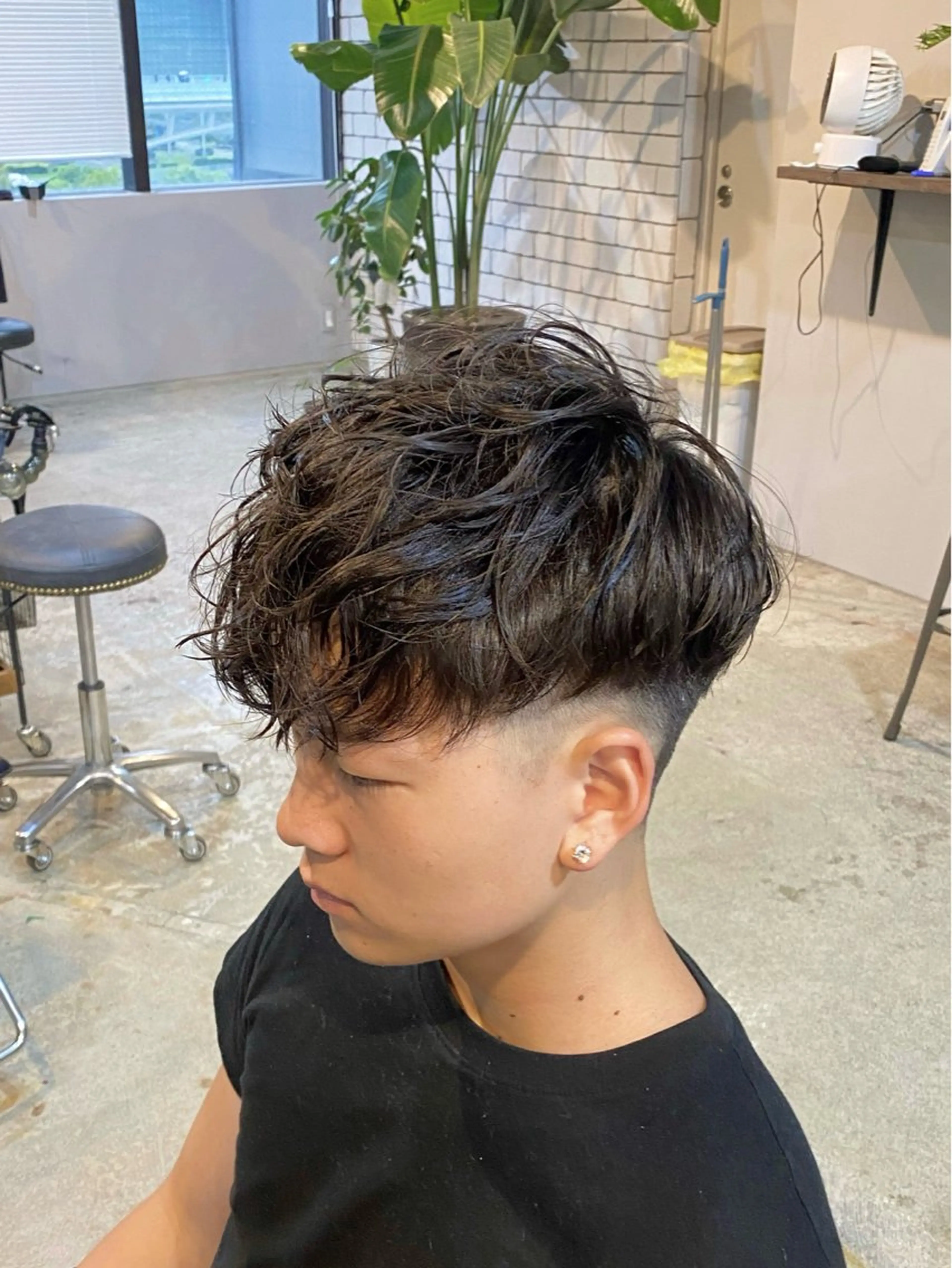 メンズカット＋全体カラー＋パーマ　¥18150 ［栄/メンズパーマ/19時以降］の写真