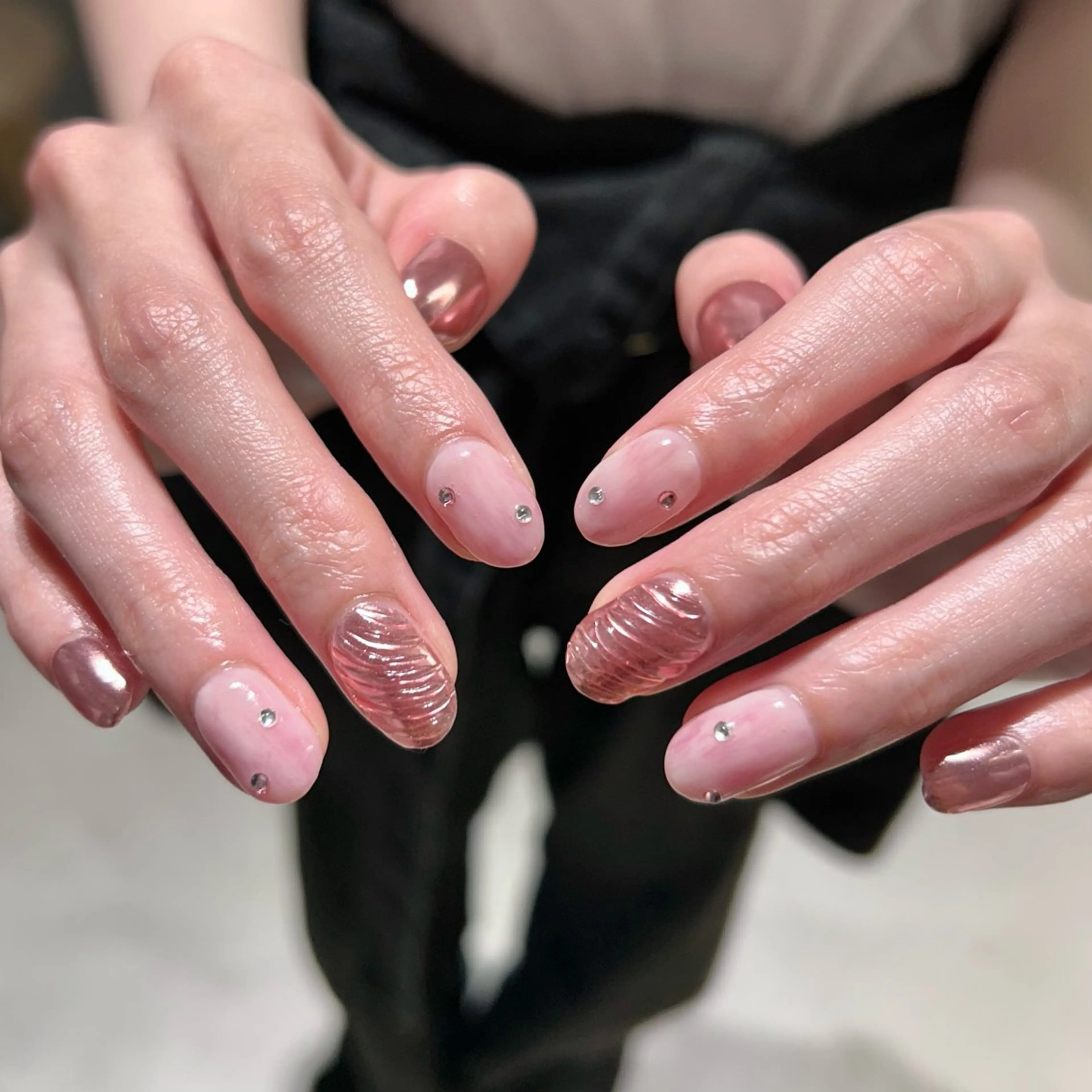 ネイル ハンドネイル 🎀白石 ミク🎀のネイルデザイン