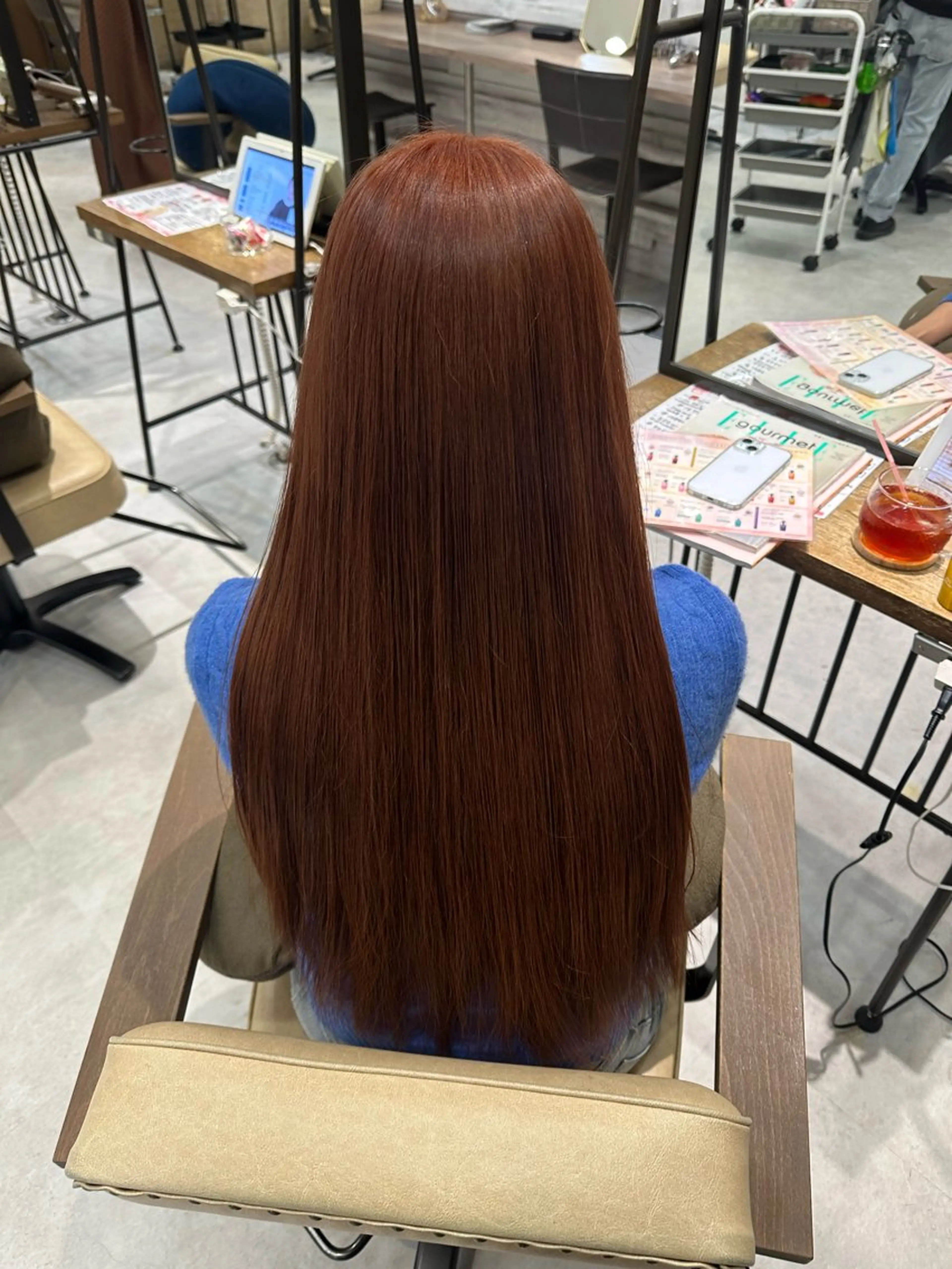 ロング カラー 縮毛矯正 トリートメント 野村 一花 / 暖色 カラー / Wカラーのヘアスタイル