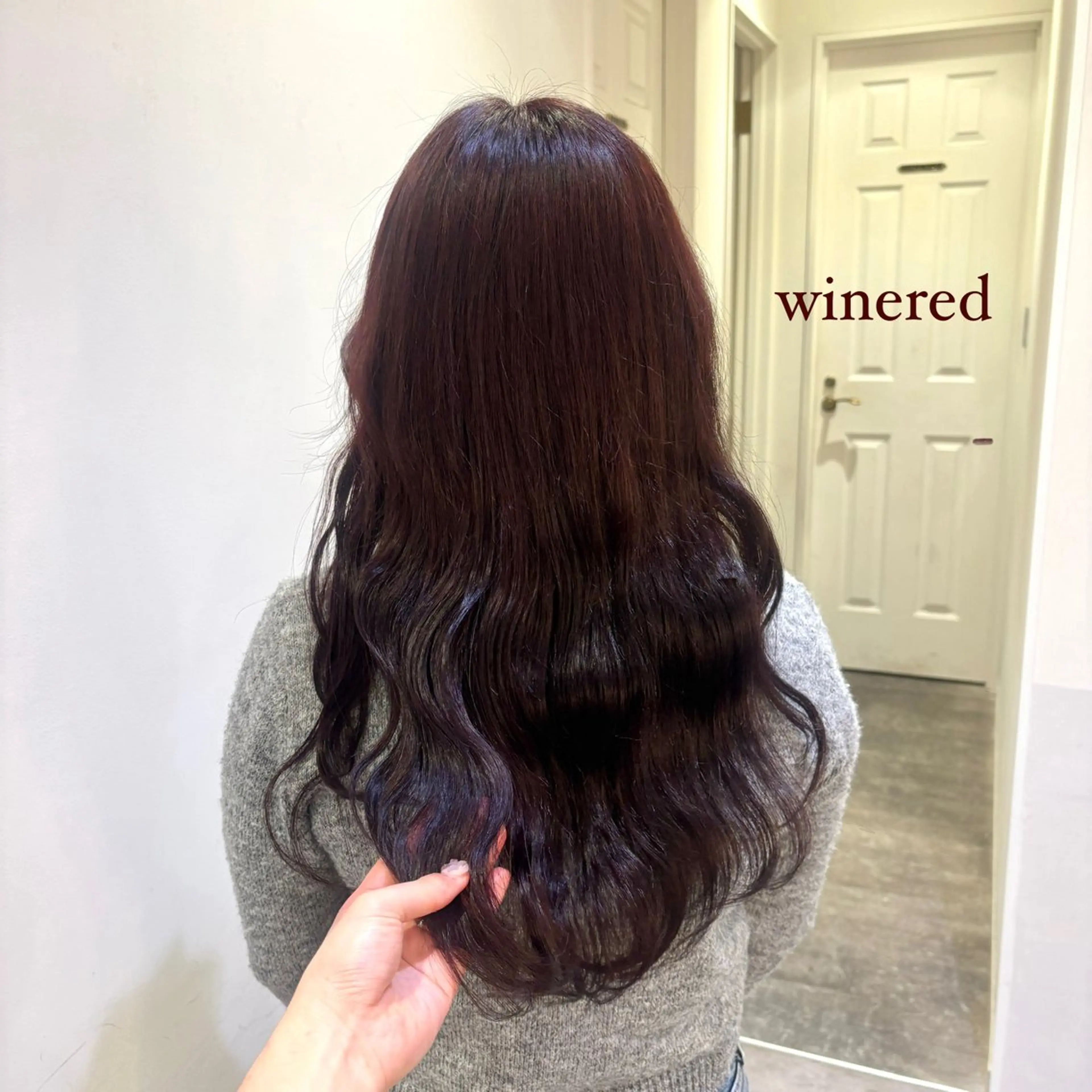 カラー 🍒垢抜けカラー 耳つぼ ヘアメあずみのヘアスタイル
