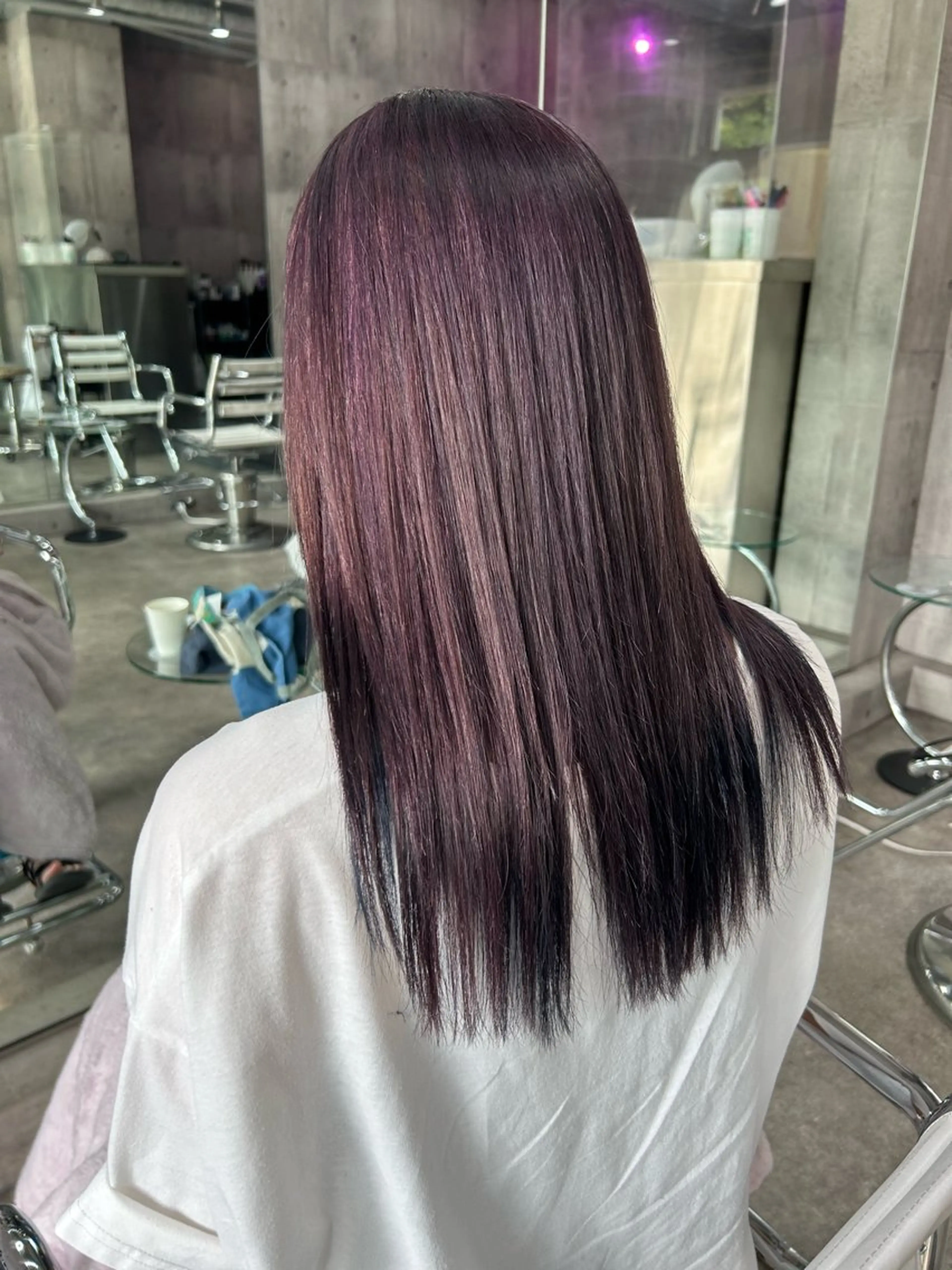セミロング カラー ヘアカラー トリートメント ウィチ所属・きりゅう つばさのヘアスタイル